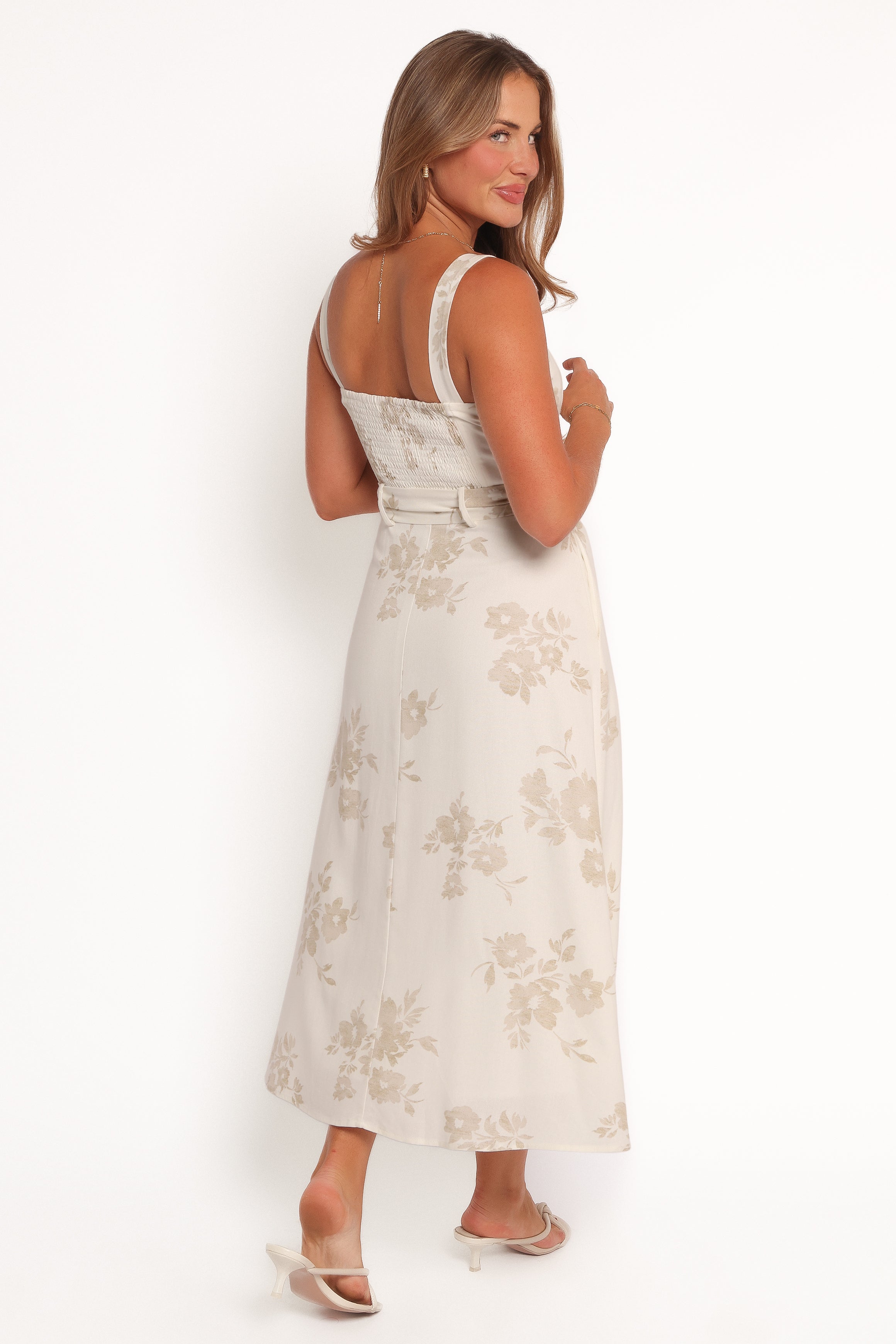 Liora Midi Dress - Antique White