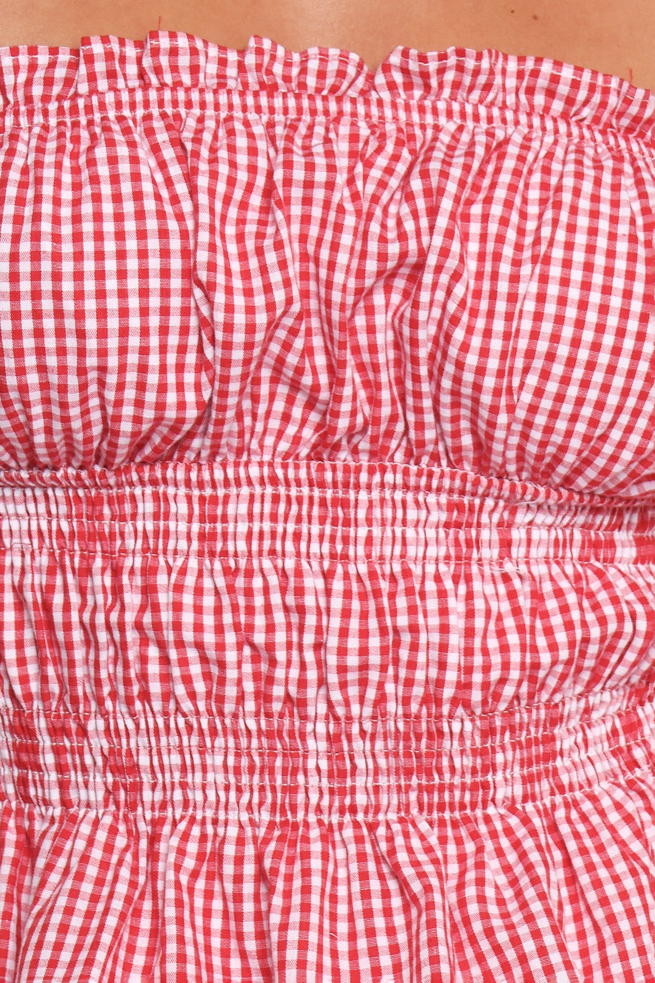 Luna Skirt Set - Red Gingham