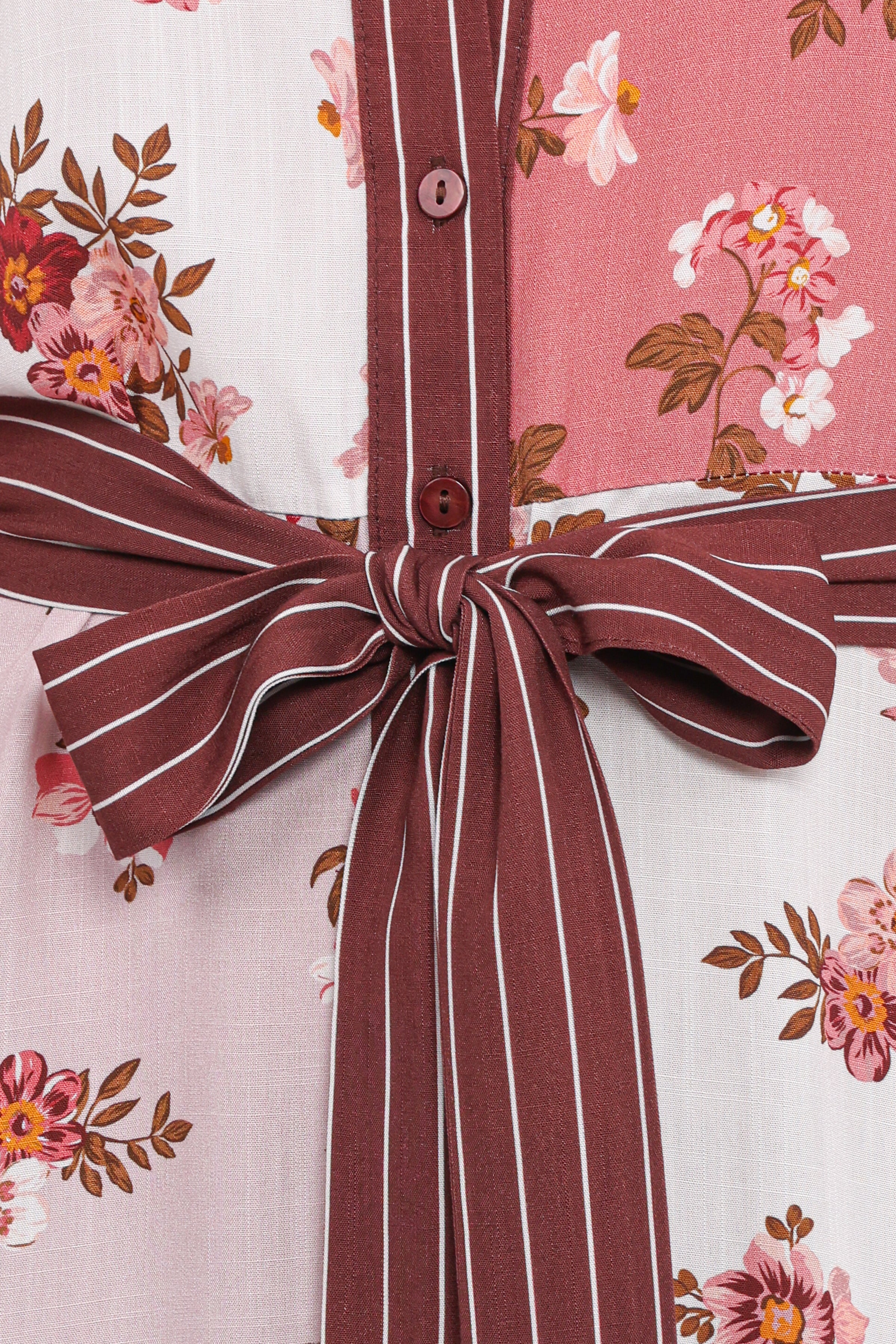 Maiden Long Sleeve Midi Dress - First Blush