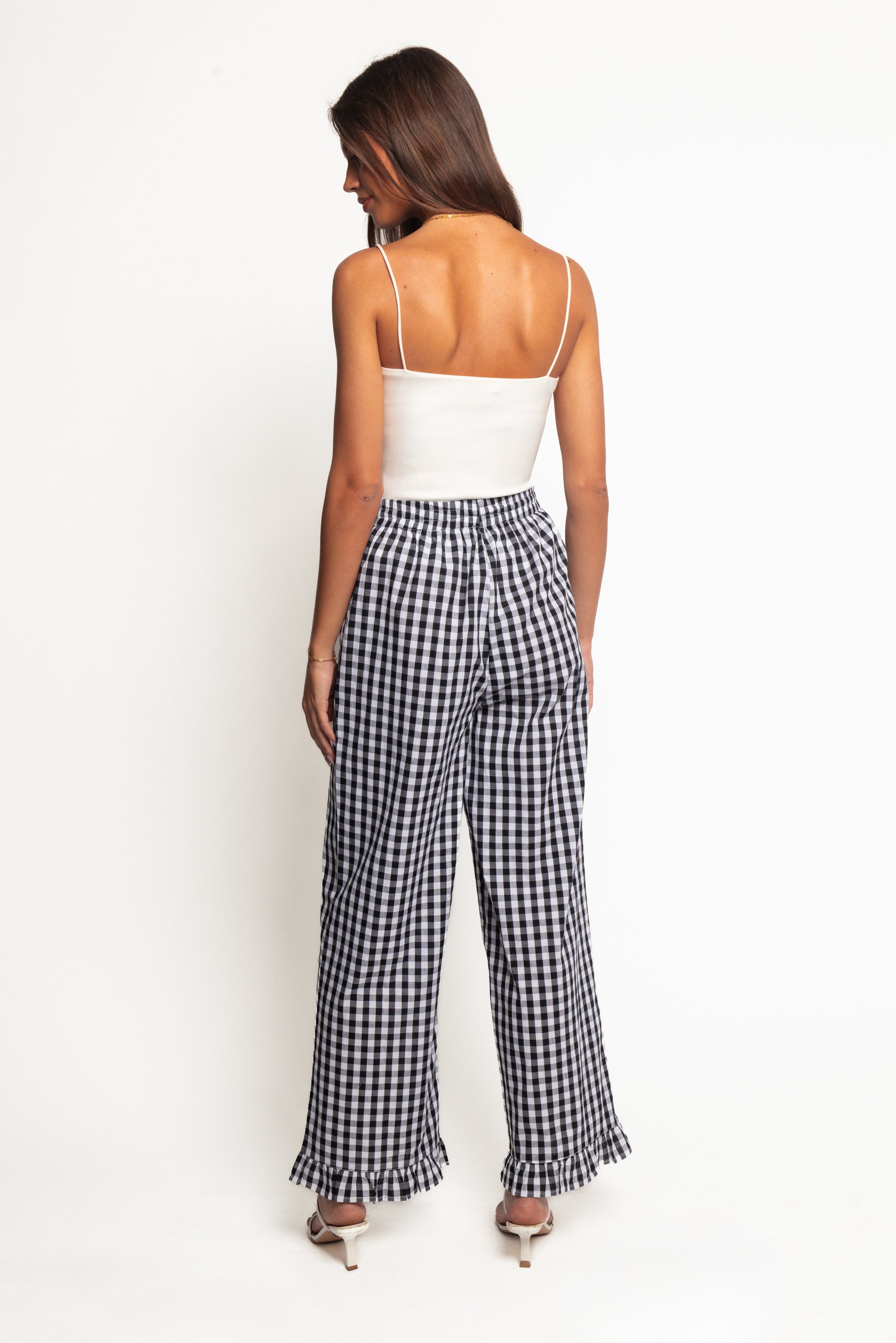Marina Pant - Black Gingham