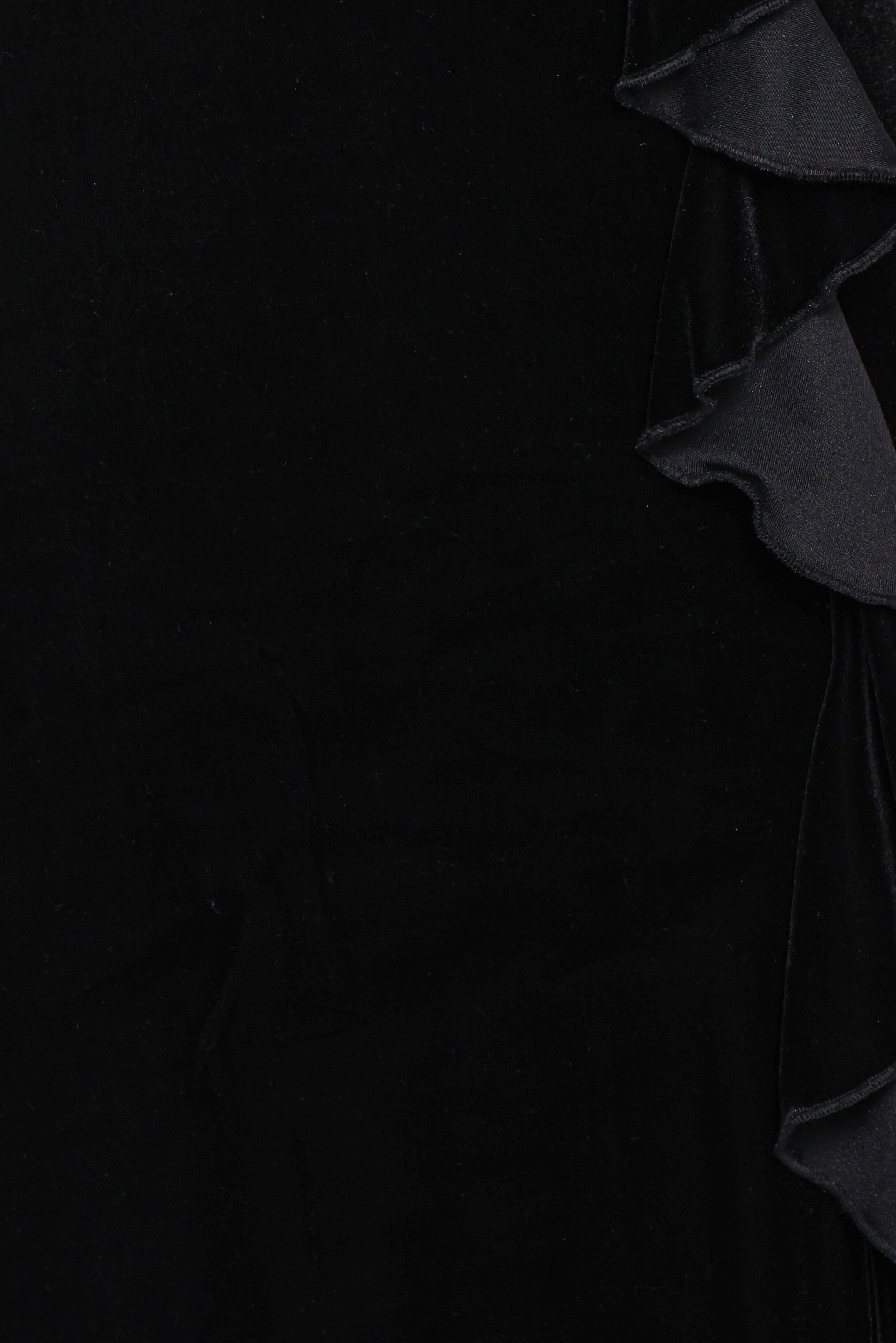 Micah Off Shoulder Velvet Maxi Dress - Black