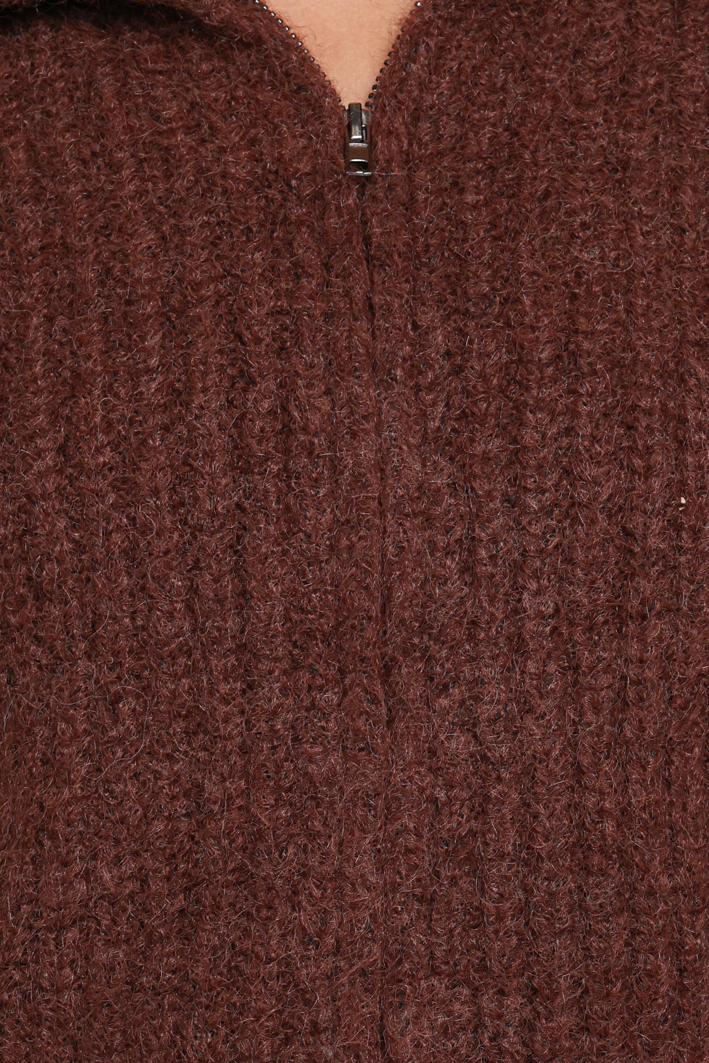 Miffy Zip Through Cardigan - Chocolate