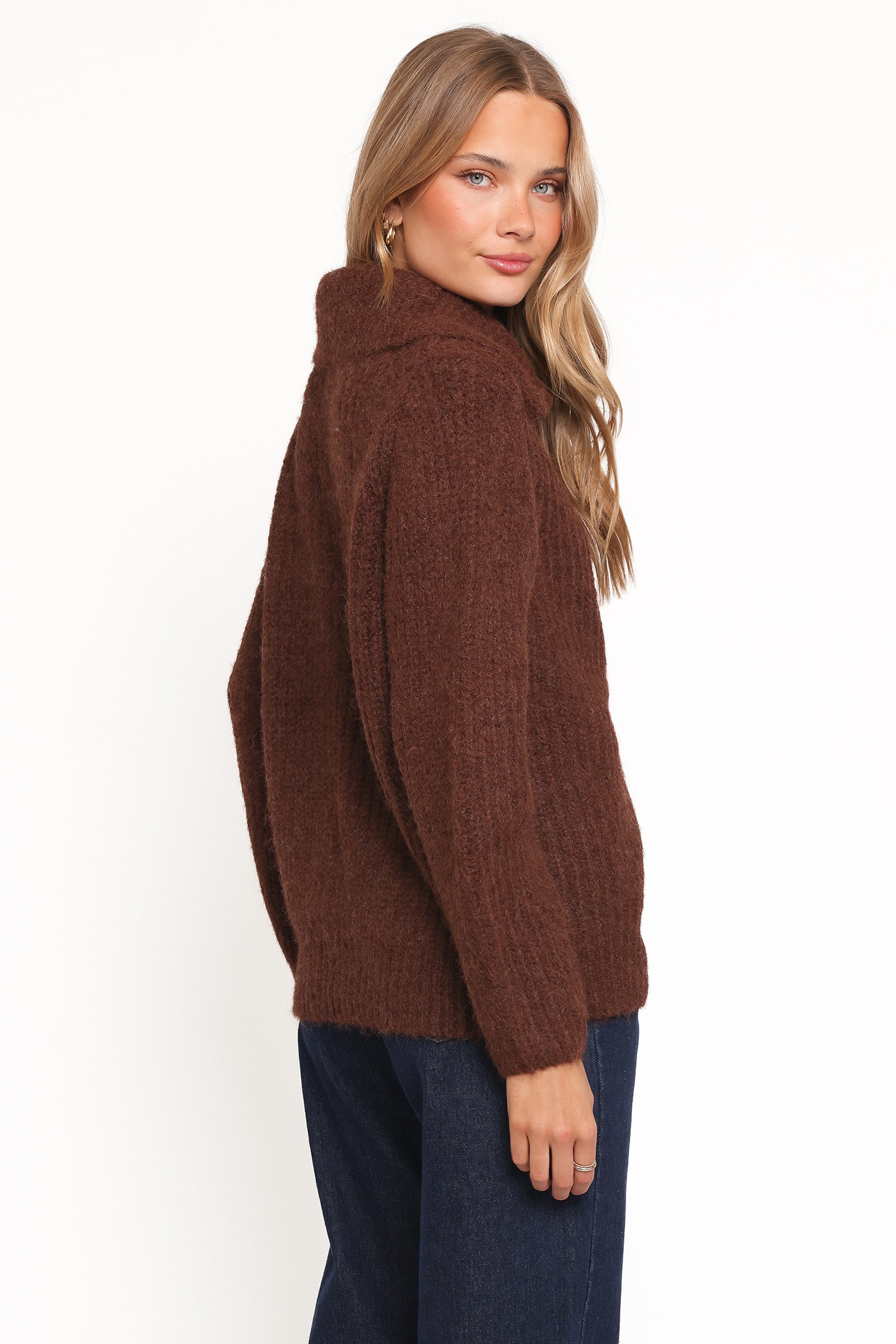 Miffy Zip Through Cardigan - Chocolate