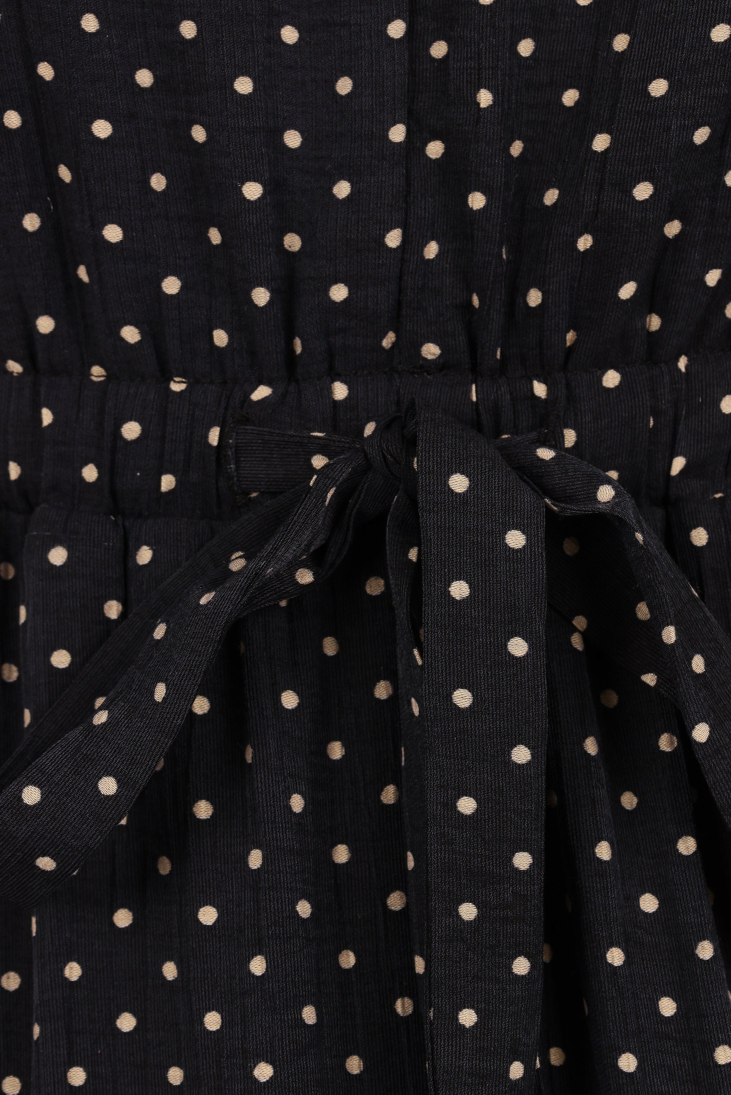 Moscow Midi Dress - Black Polka Dot