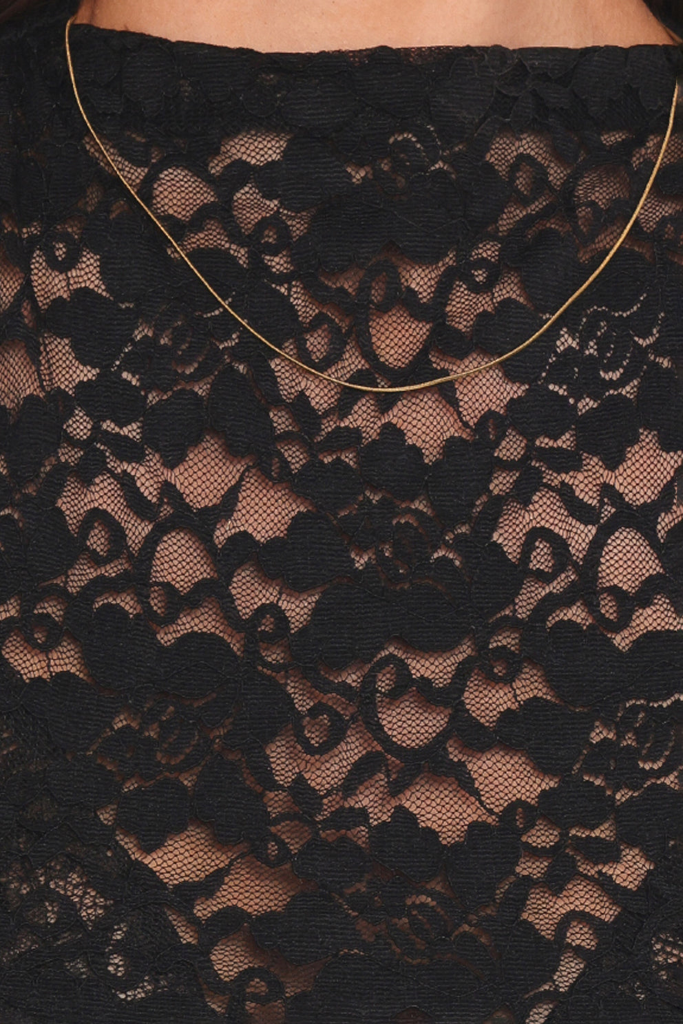 Nissa Lace Top - Black