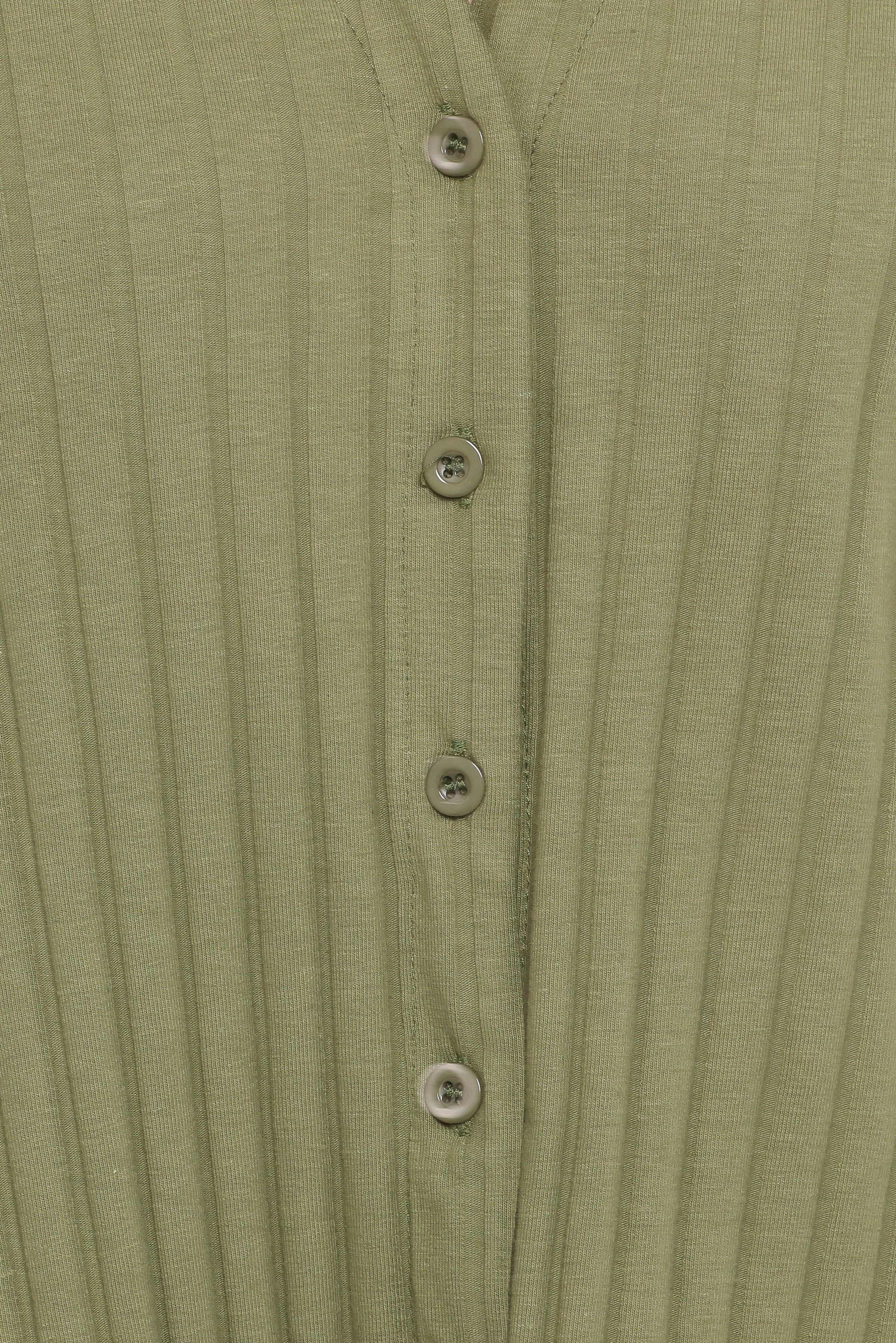 Phillipa Wide Ribbed Shirt Set - Olive
