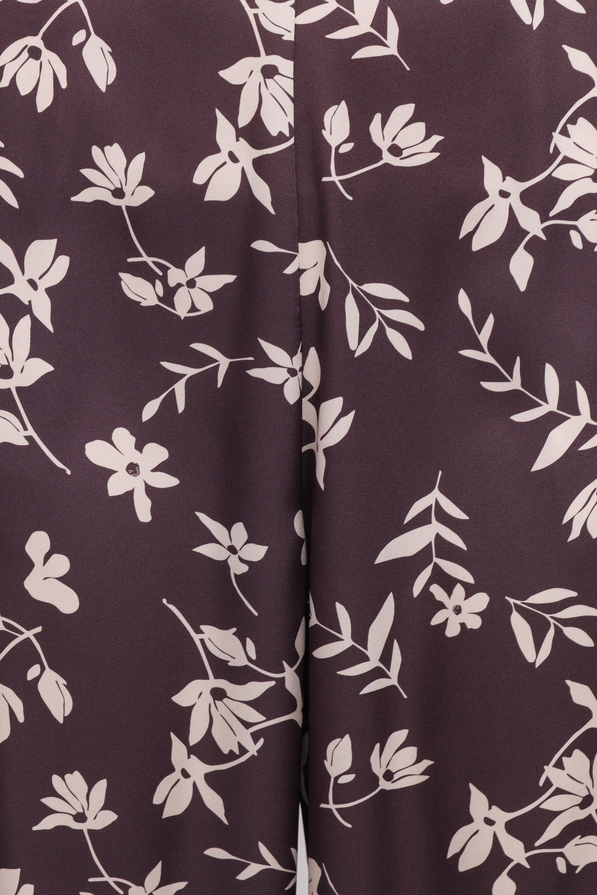 Romola Off Shoulder Top - Brown Cream Floral