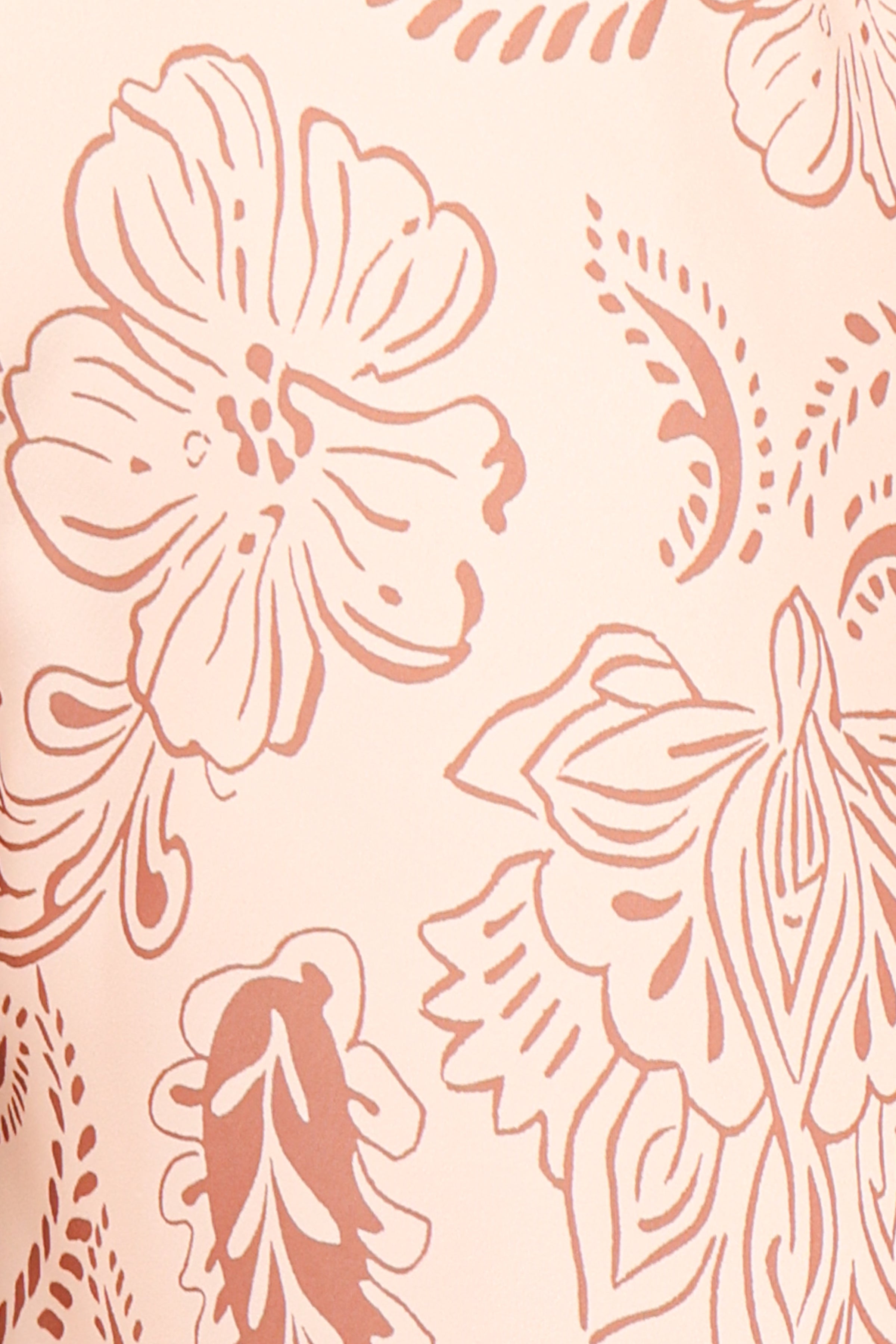 Rosalie Satin Pant - Brown Paisley