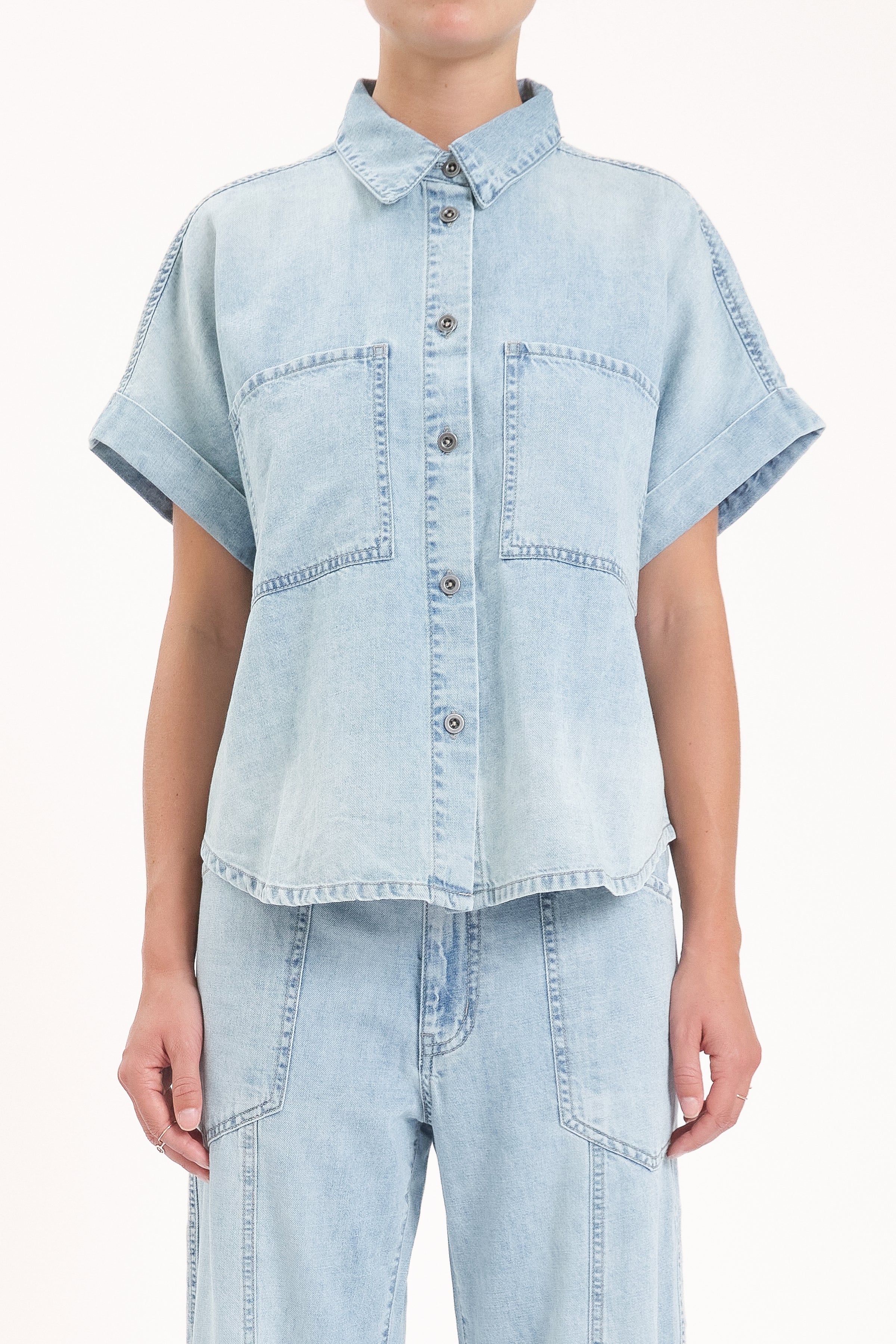 Shore Button Front Shirt - Wild Card