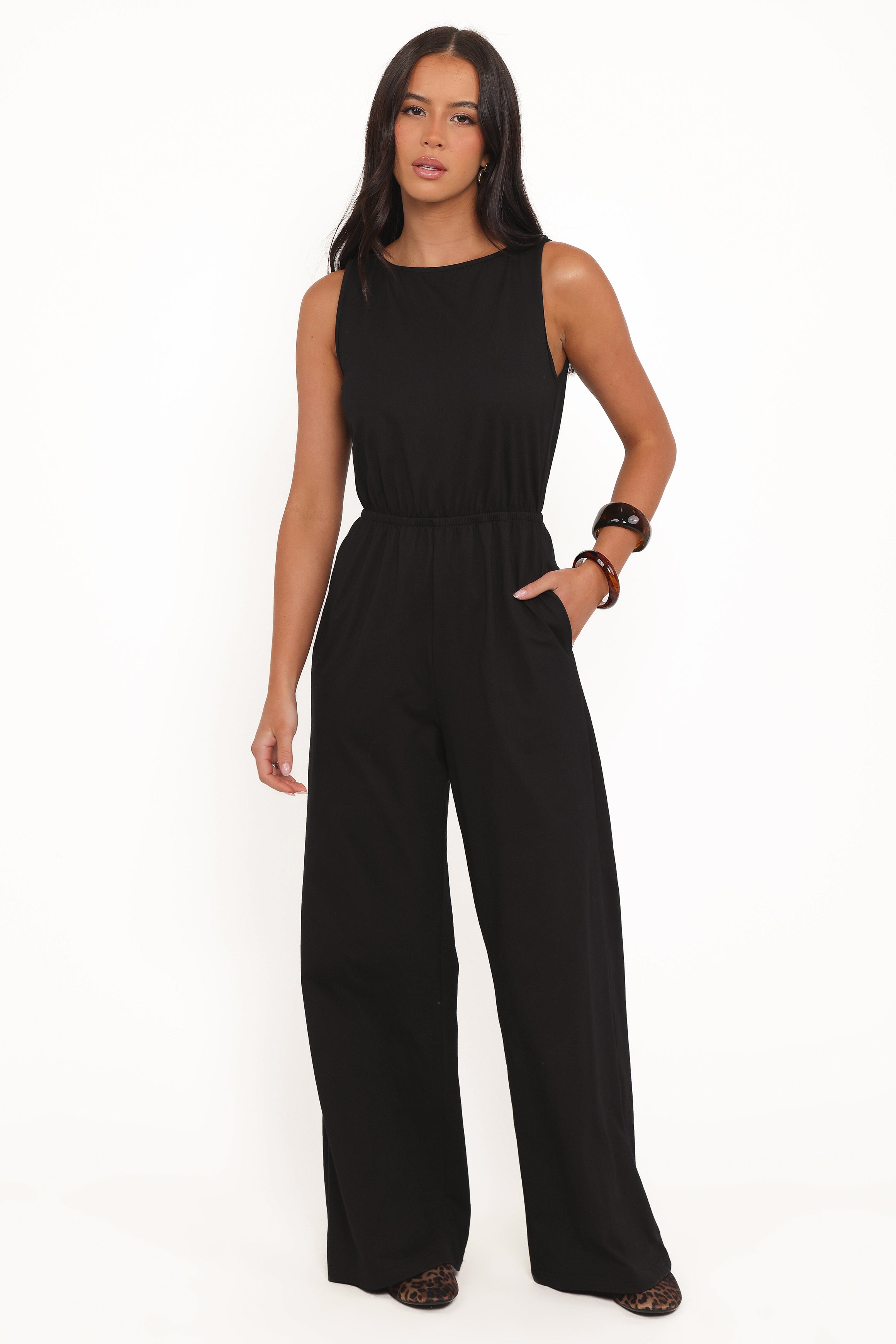 Sansa Stretch Jumpsuit - Black