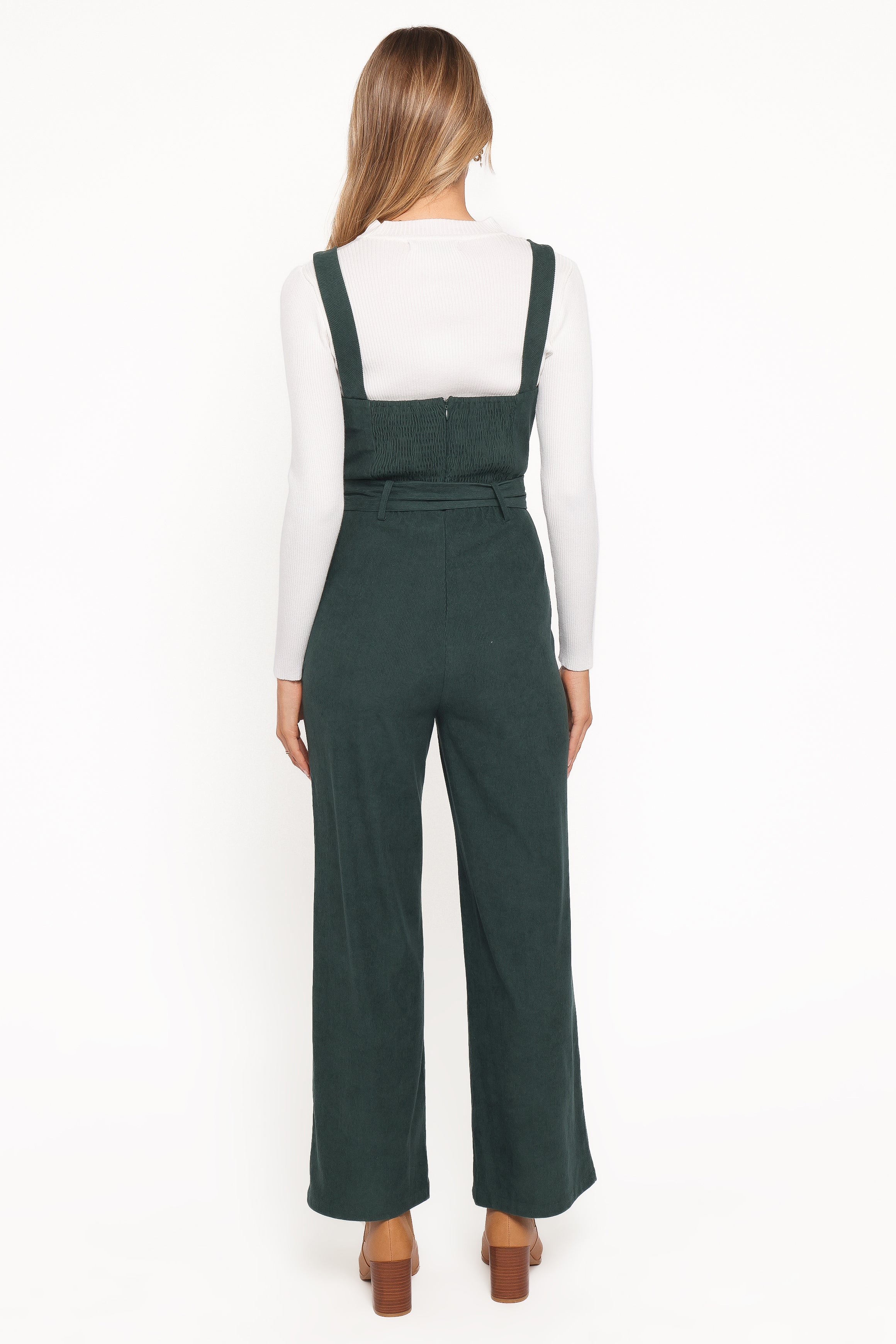 Selene Corduroy Jumpsuit - Green