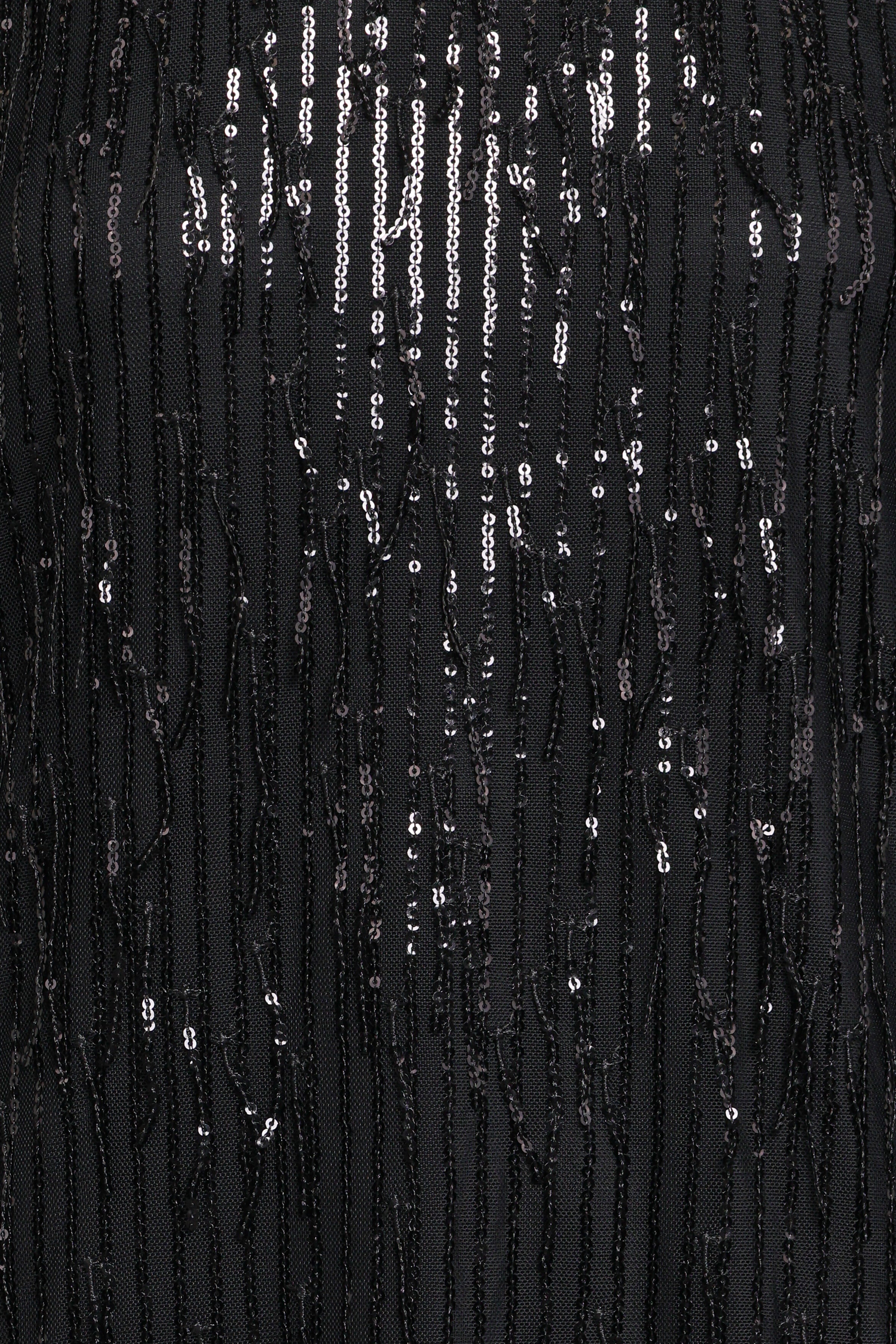 Serena Sequin Mini Dress - Black