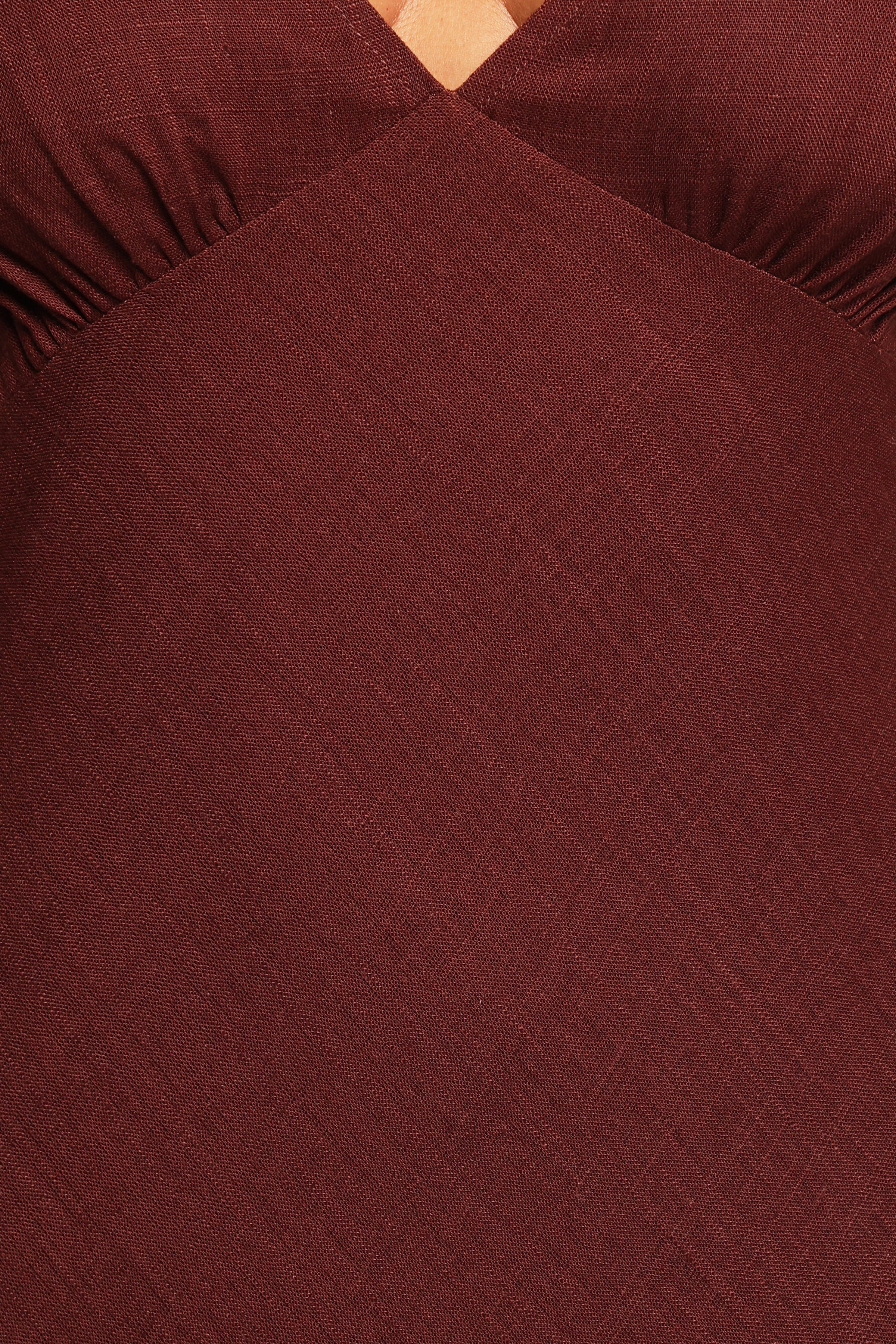 Shyla Midi Dress - Brown