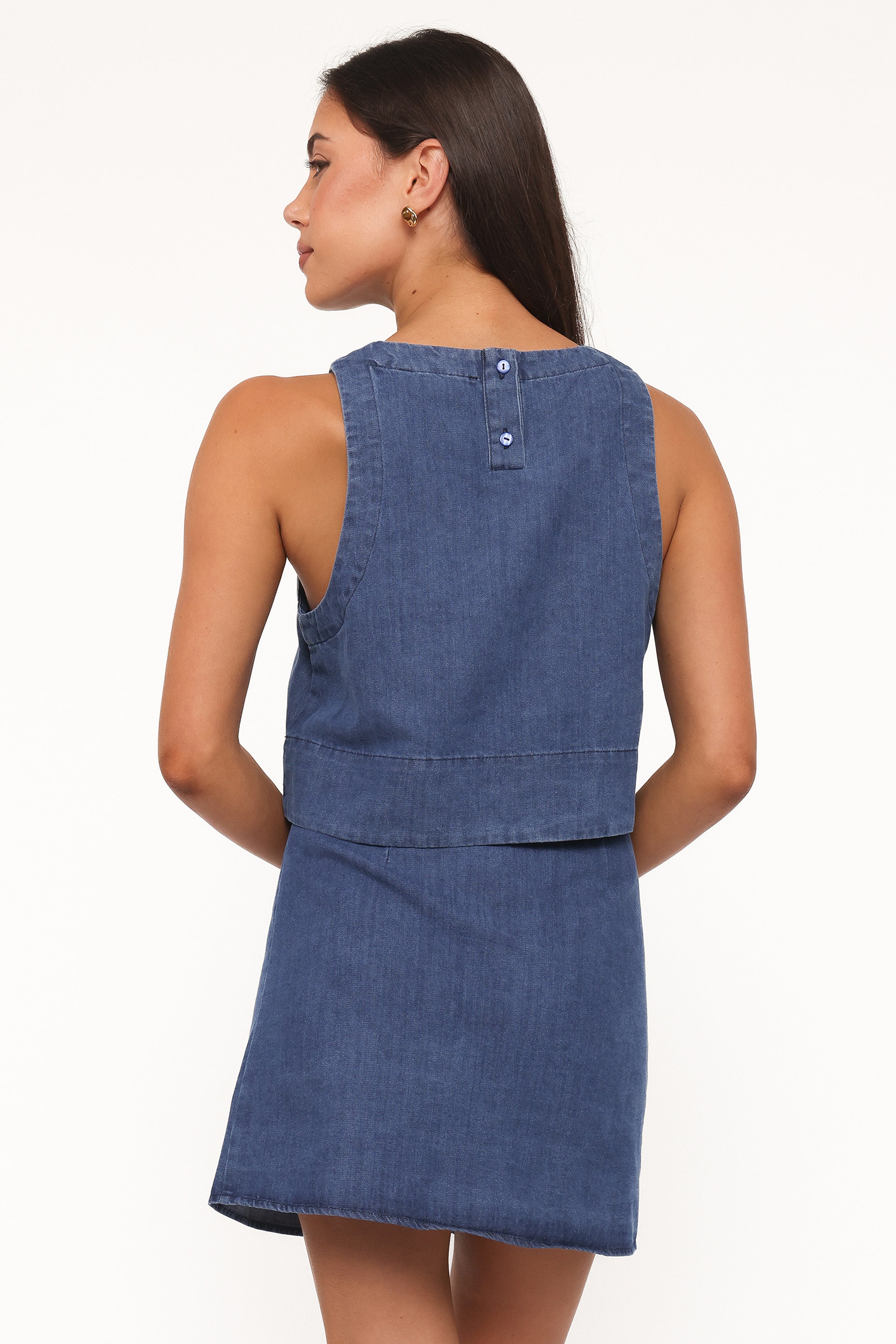 Siena Top - Medium Wash Denim