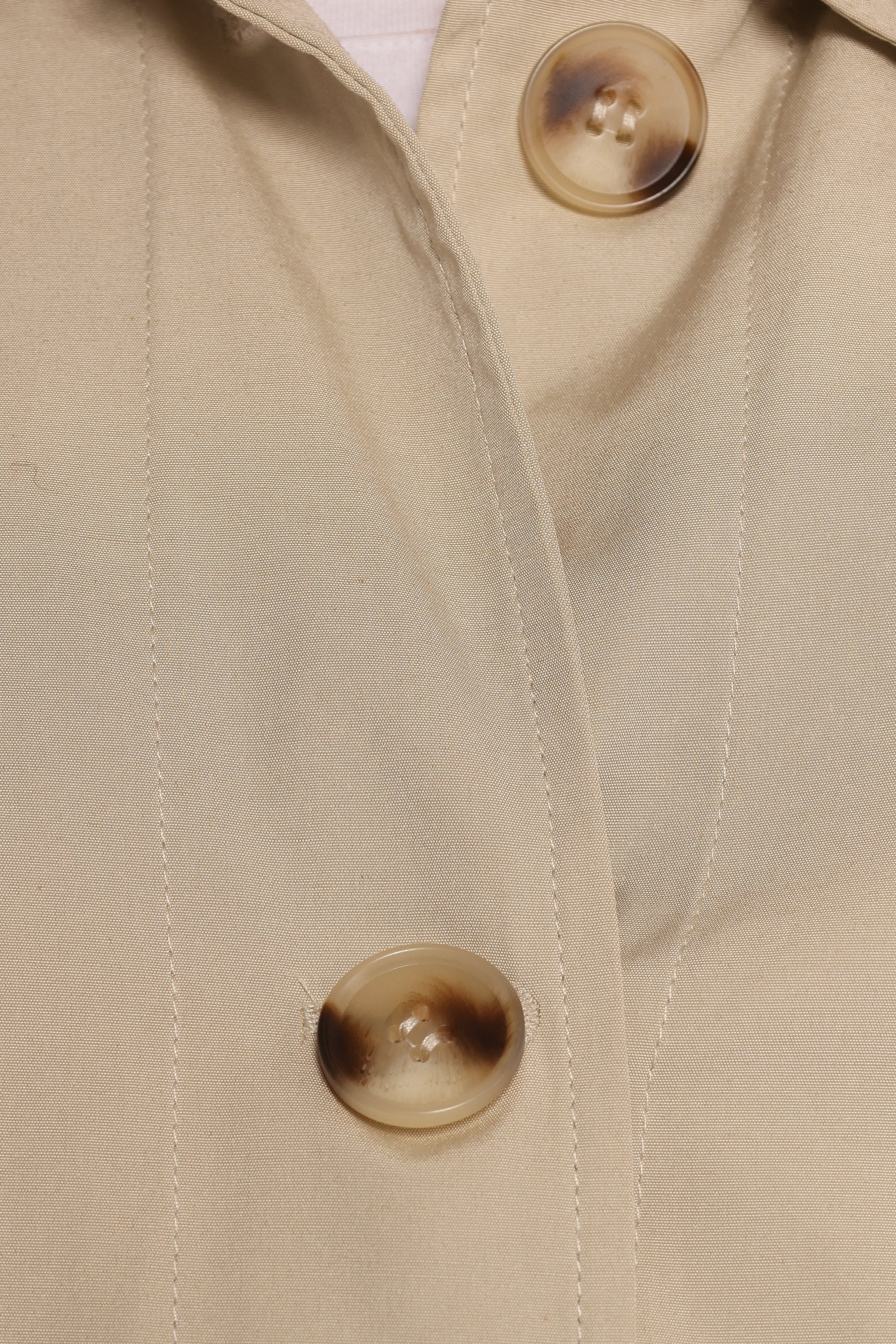 Stella Button Front Collar Jacket - Taupe