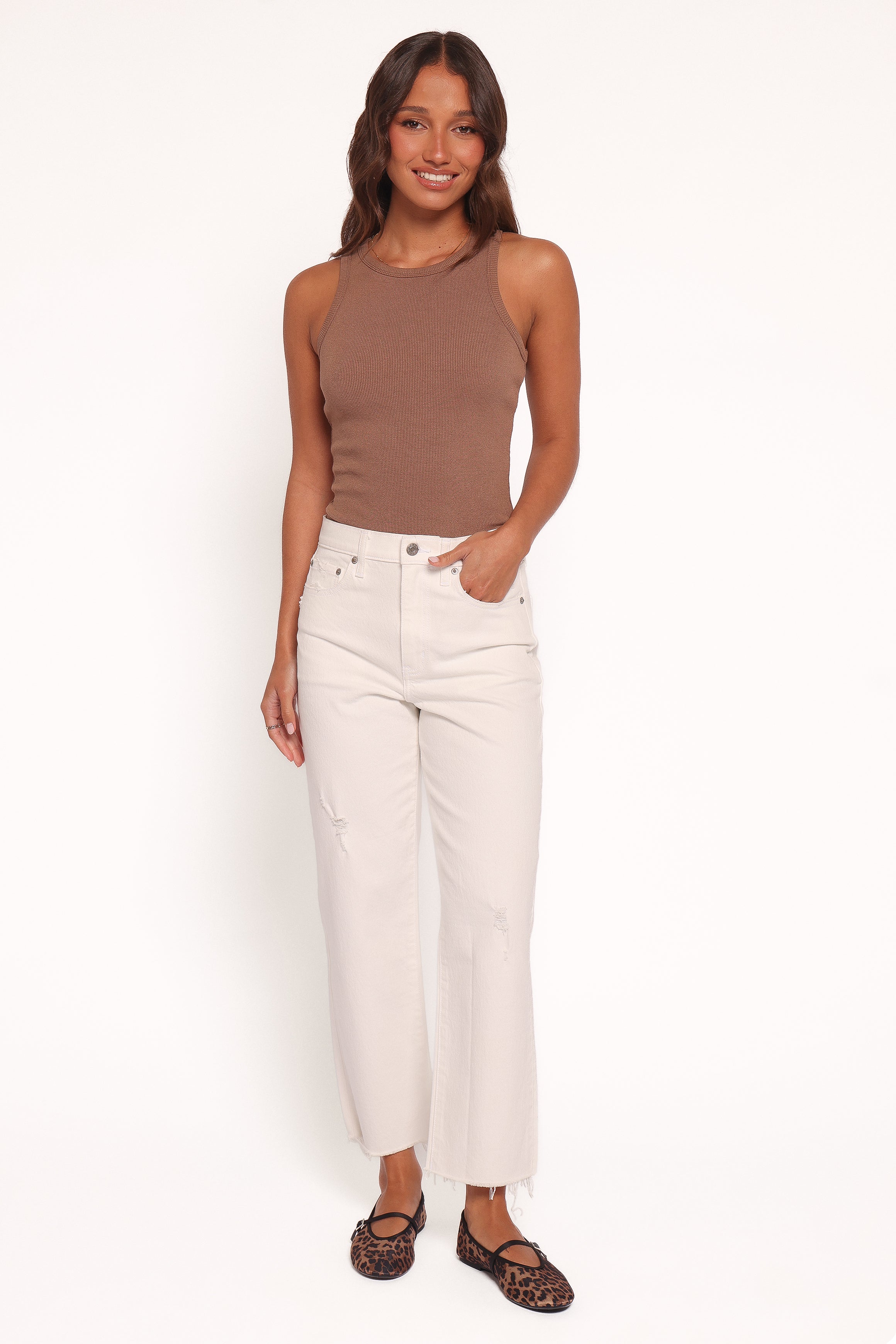 Sundaze Straight Leg Jean - Swan