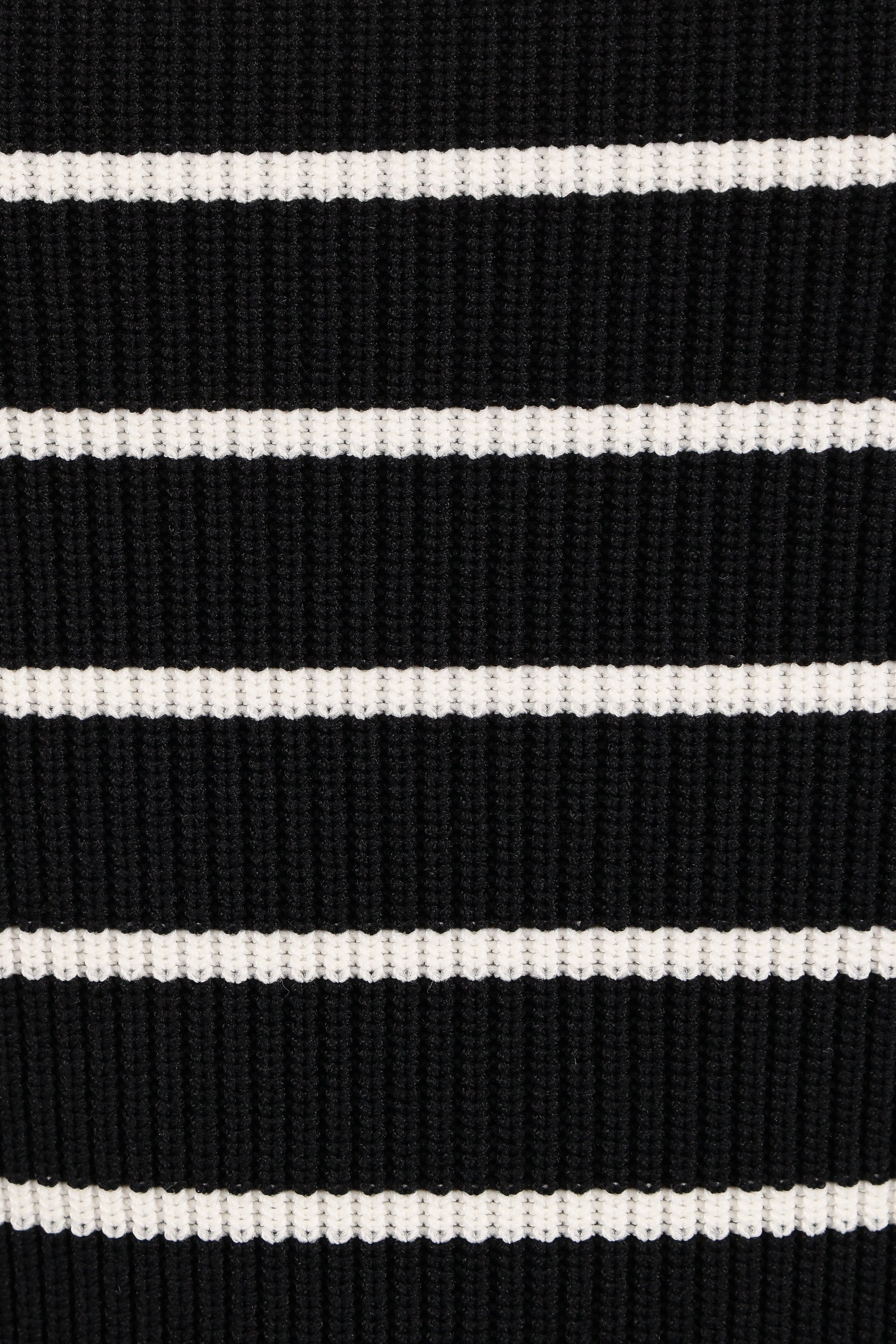 Tegan Knit Top - Black Stripe