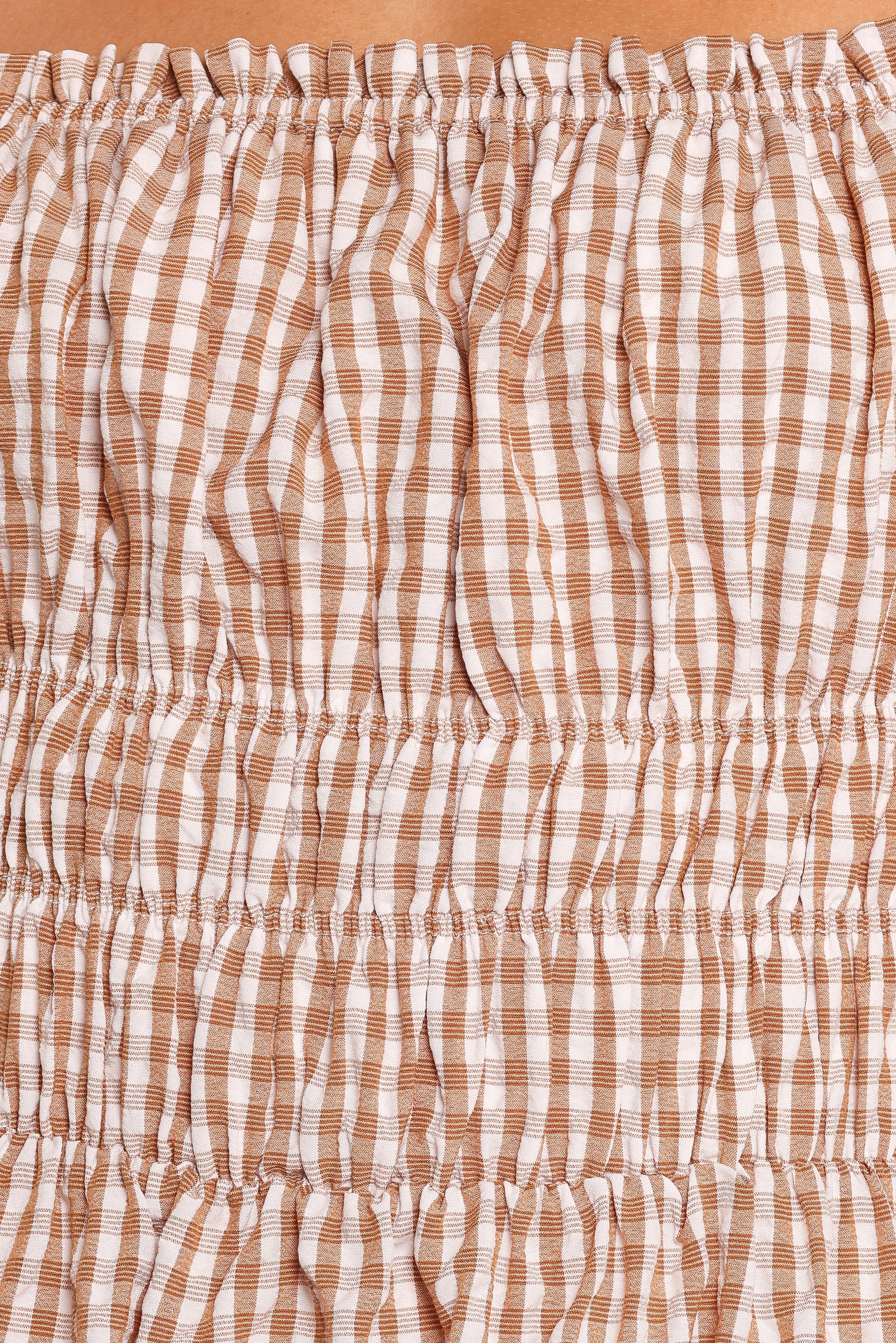 Torrie Maxi Dress - Brown Check