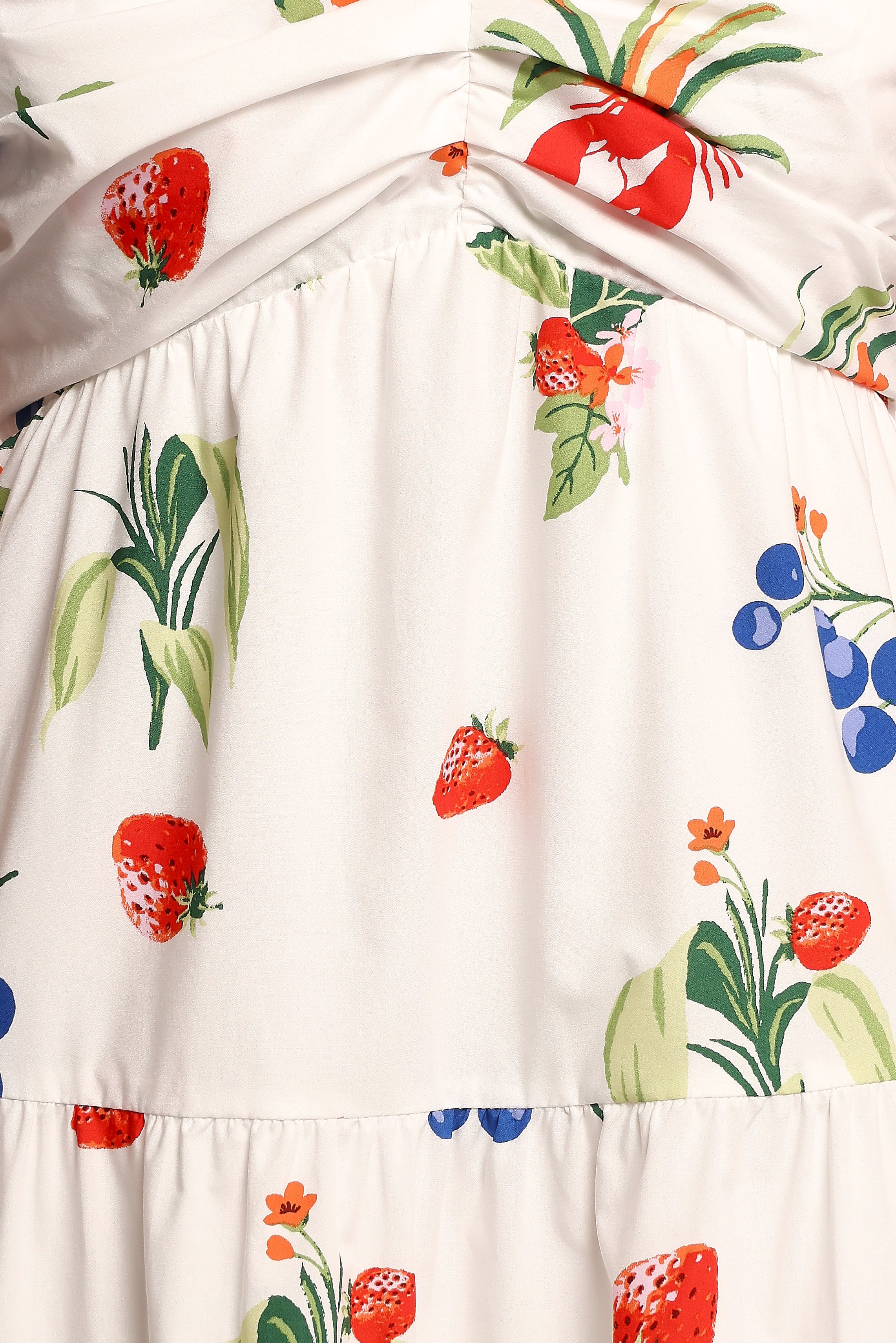 Valerie Maxi Dress - Off White/Red