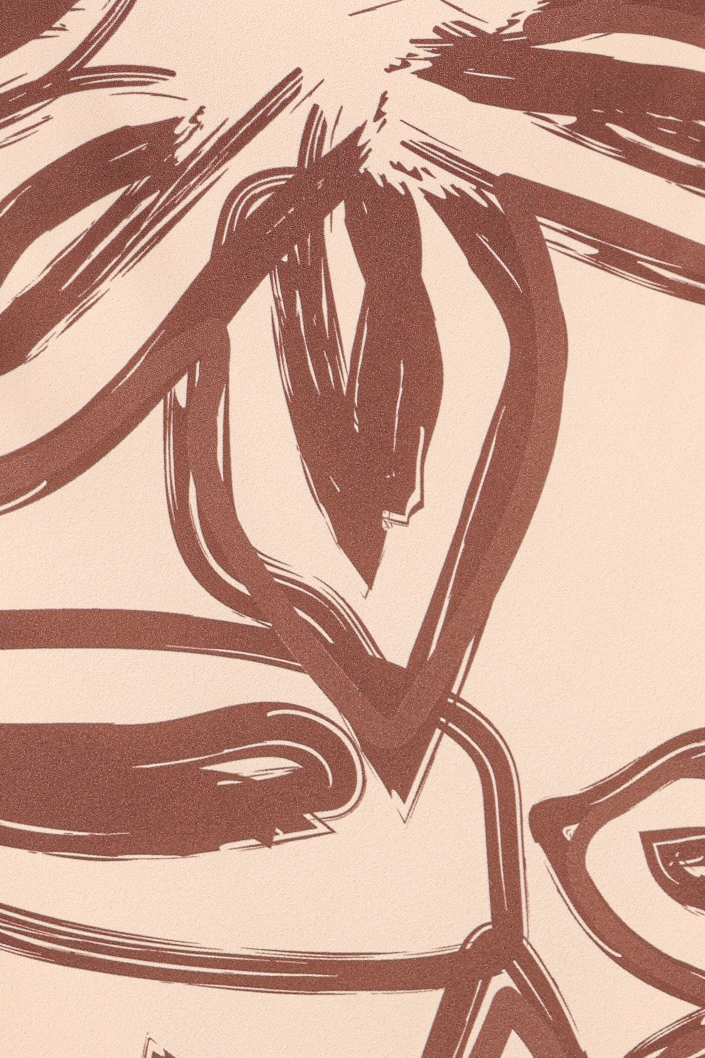 Warner Halter Dress - Cream/Brown