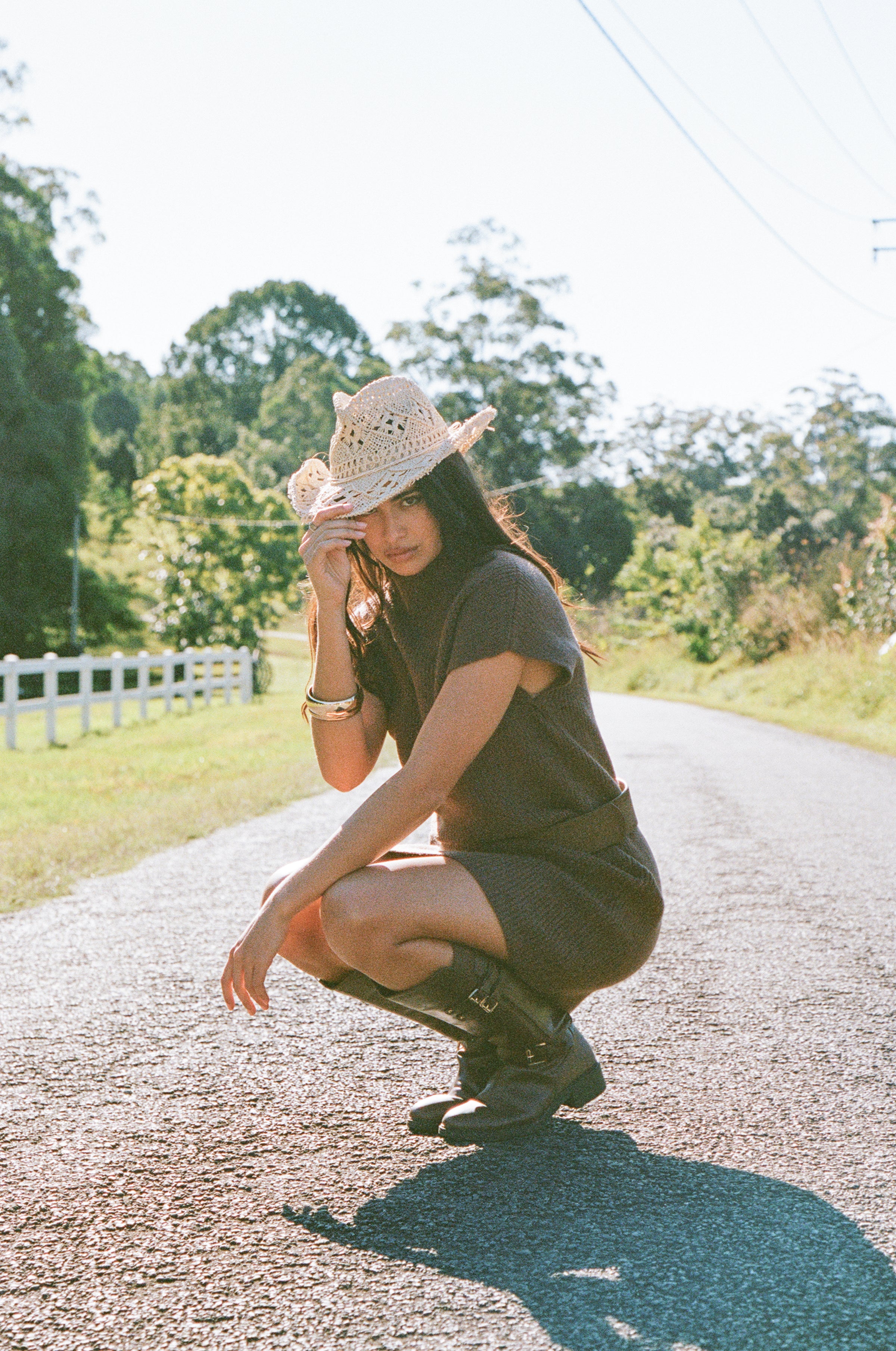 Wright Knit Mini Dress - Chocolate Brown