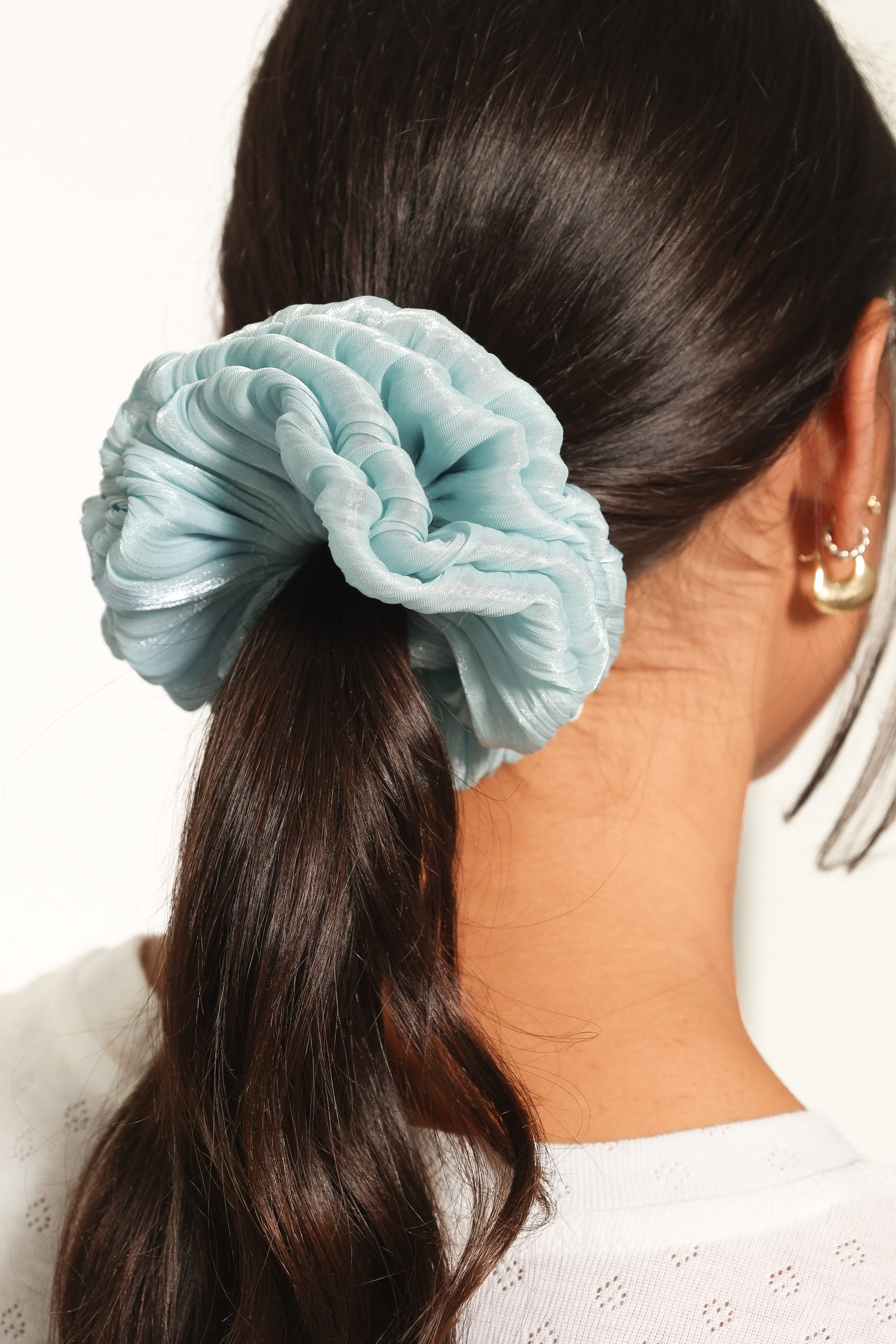 ACCESSORIES Ebony Scrunchie - Blue