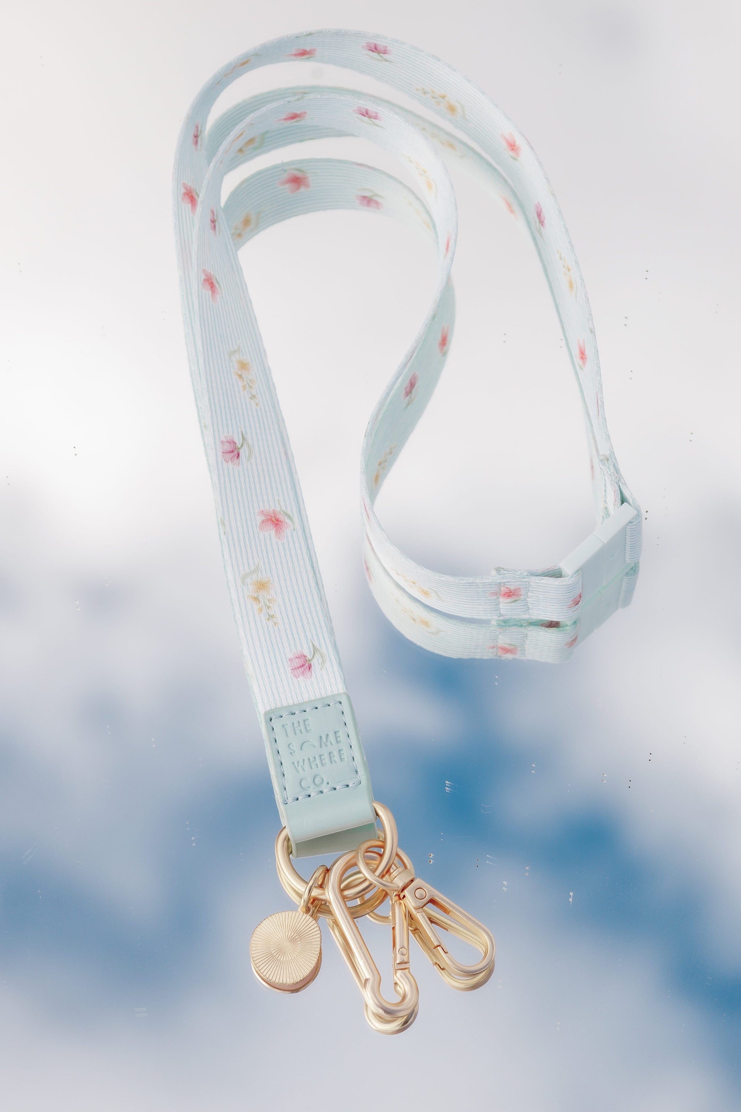 ACCESSORIES Lanyard - Blue Garden Stripe