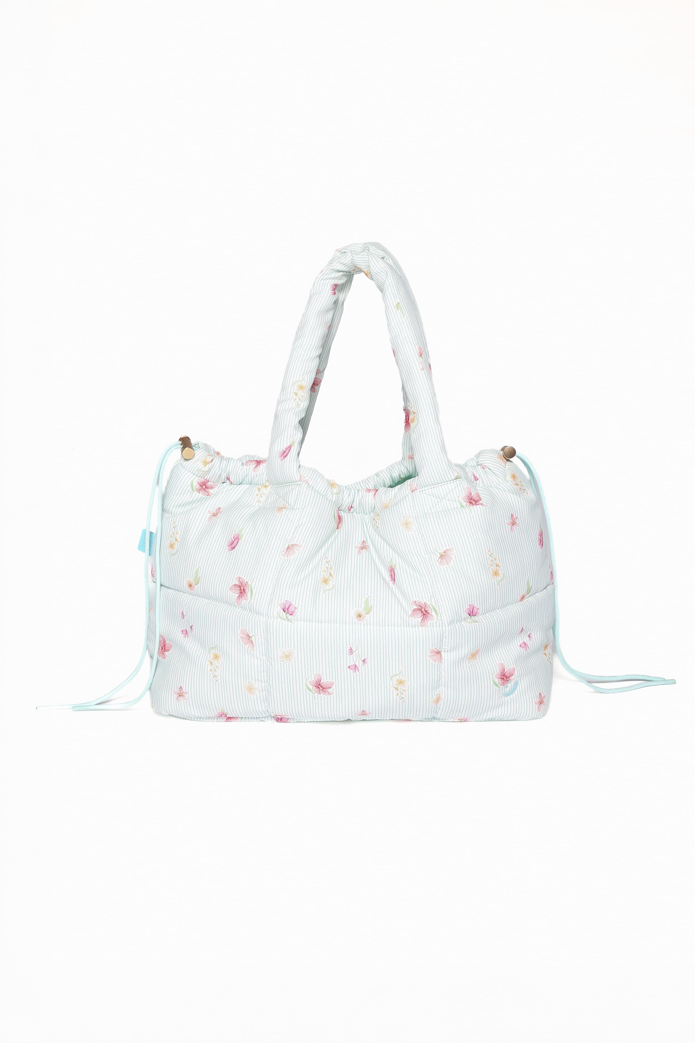 ACCESSORIES Marshmallow Midi Tote - Blue Garden Stripe