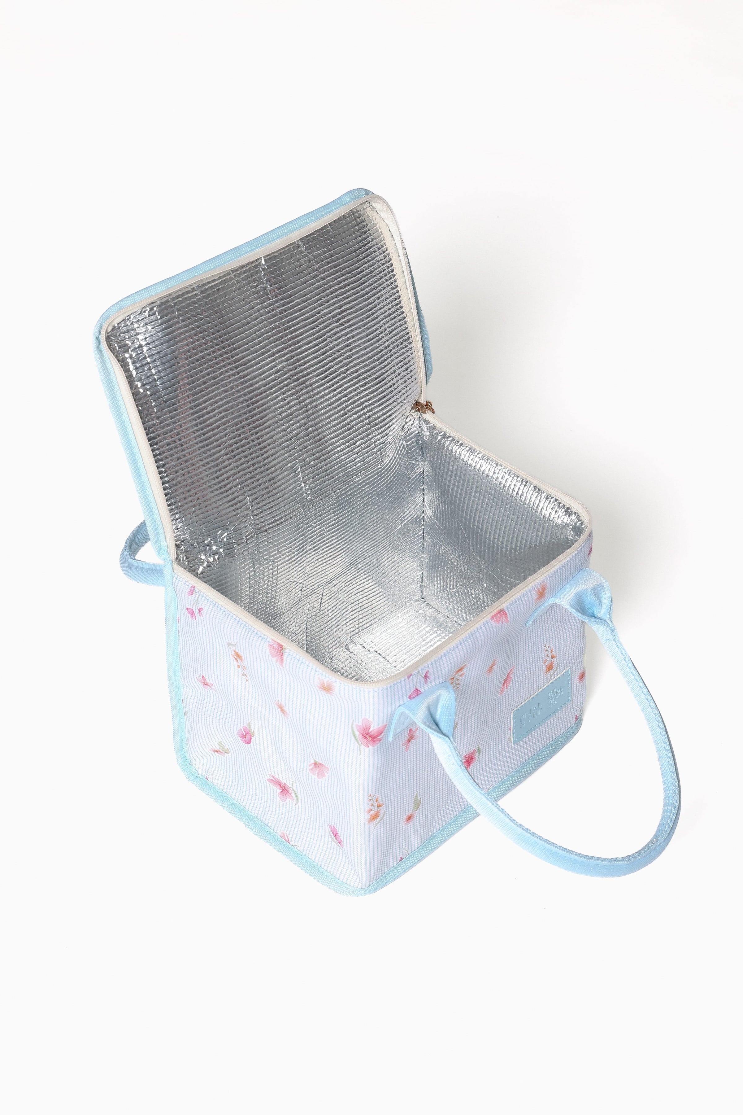 ACCESSORIES The Graze Lunch Bag - Blue Garden Stripe