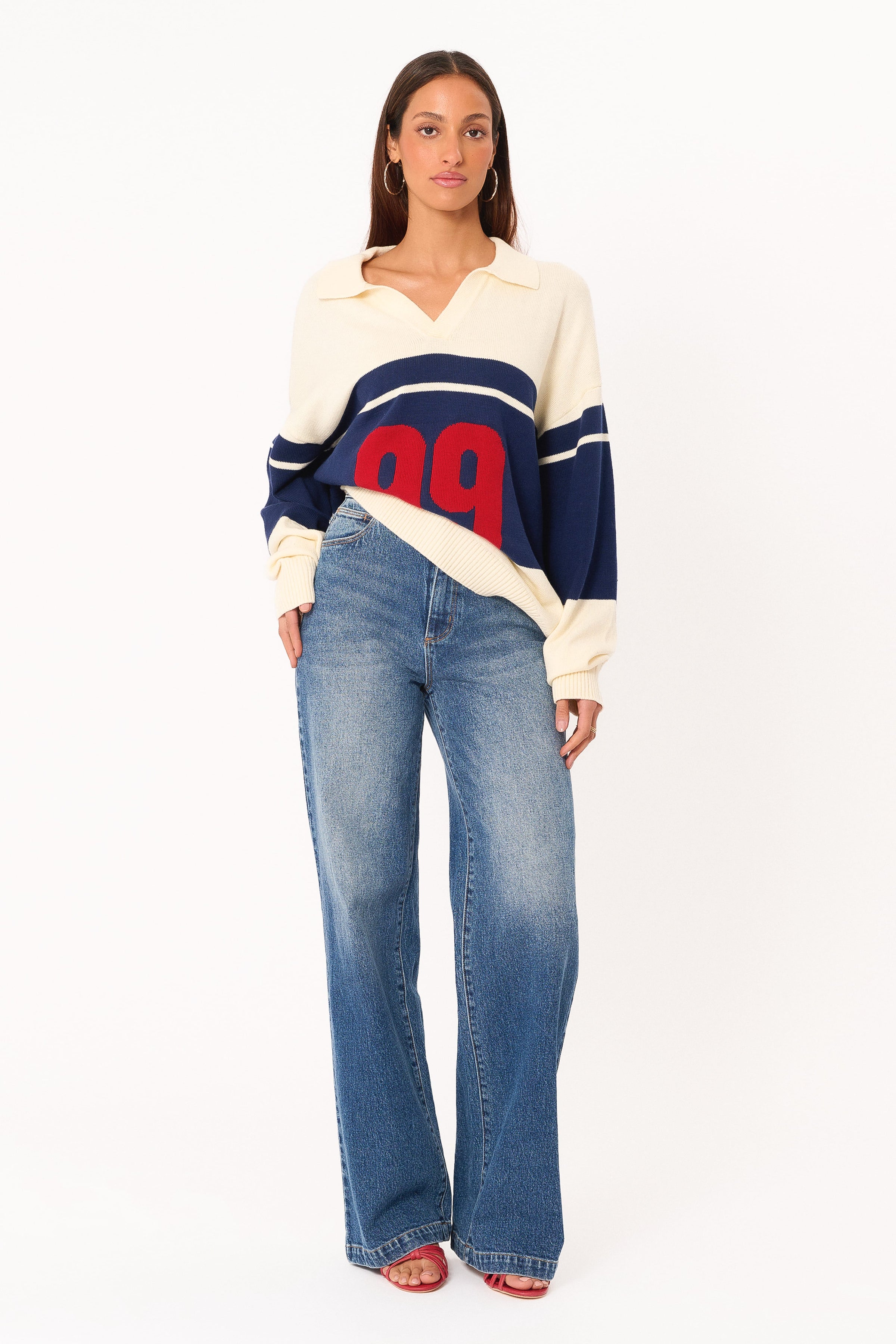 BOTTOMS Abrand 94 Wide Leg Jeans - Kaley
