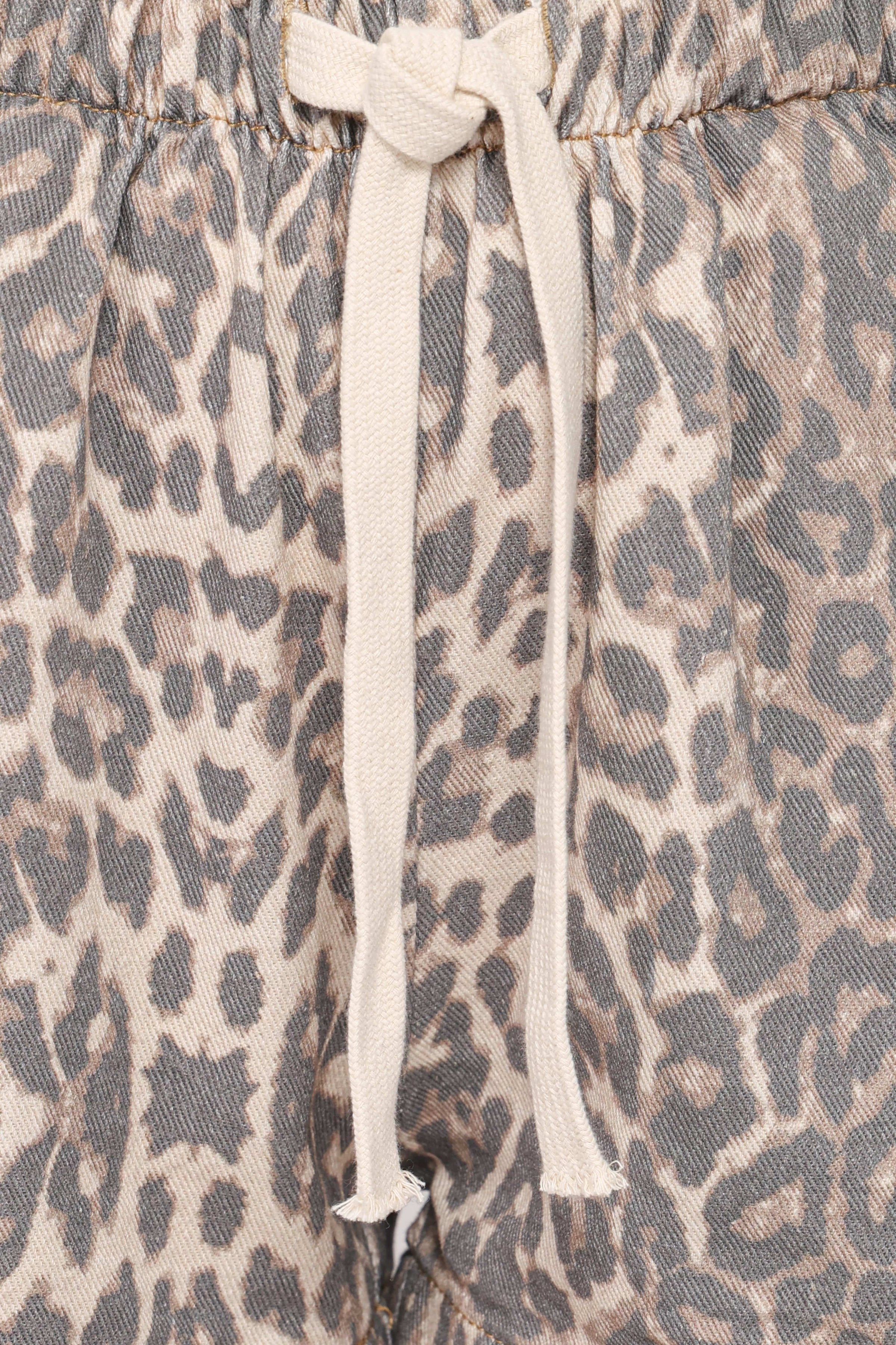 BOTTOMS Fletcher Denim Racer Shorts - Leopard