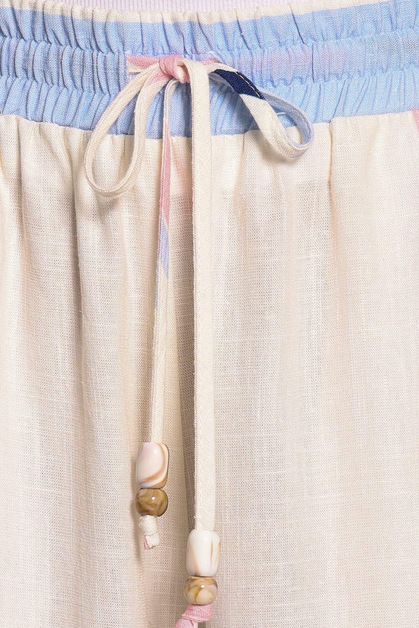 BOTTOMS Zalia Wide Leg Pants - Pink/Blue Stripe