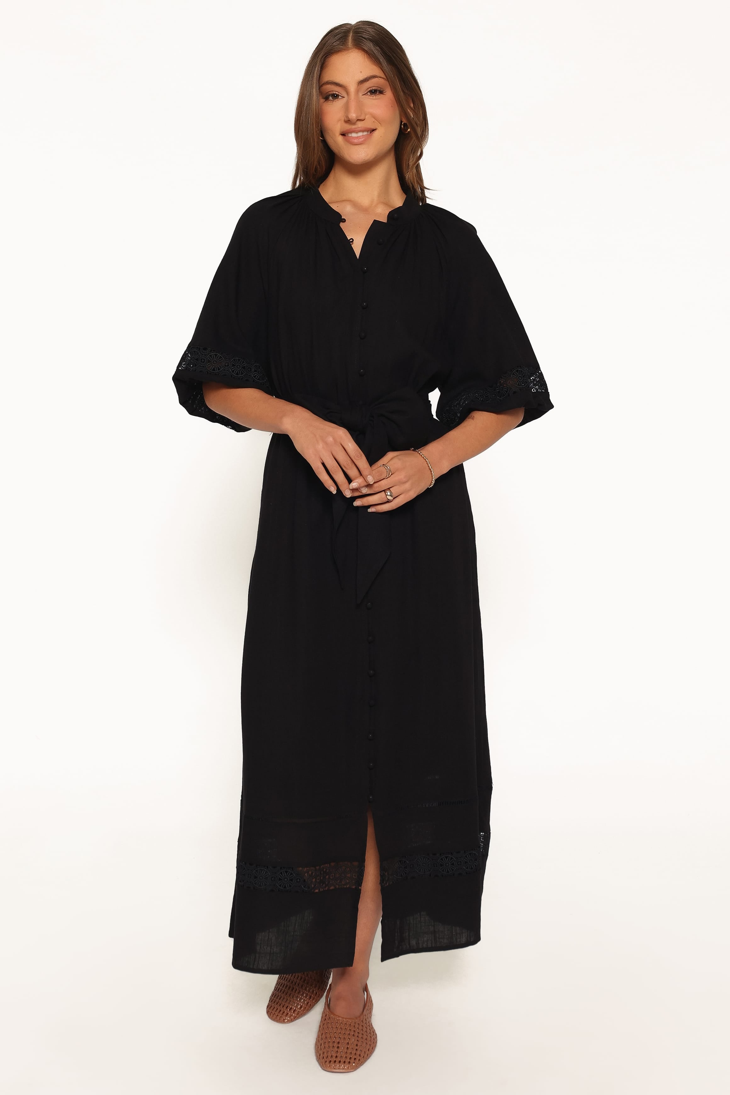 DRESSES Decosta Long Sleeve Maxi Dress - Black