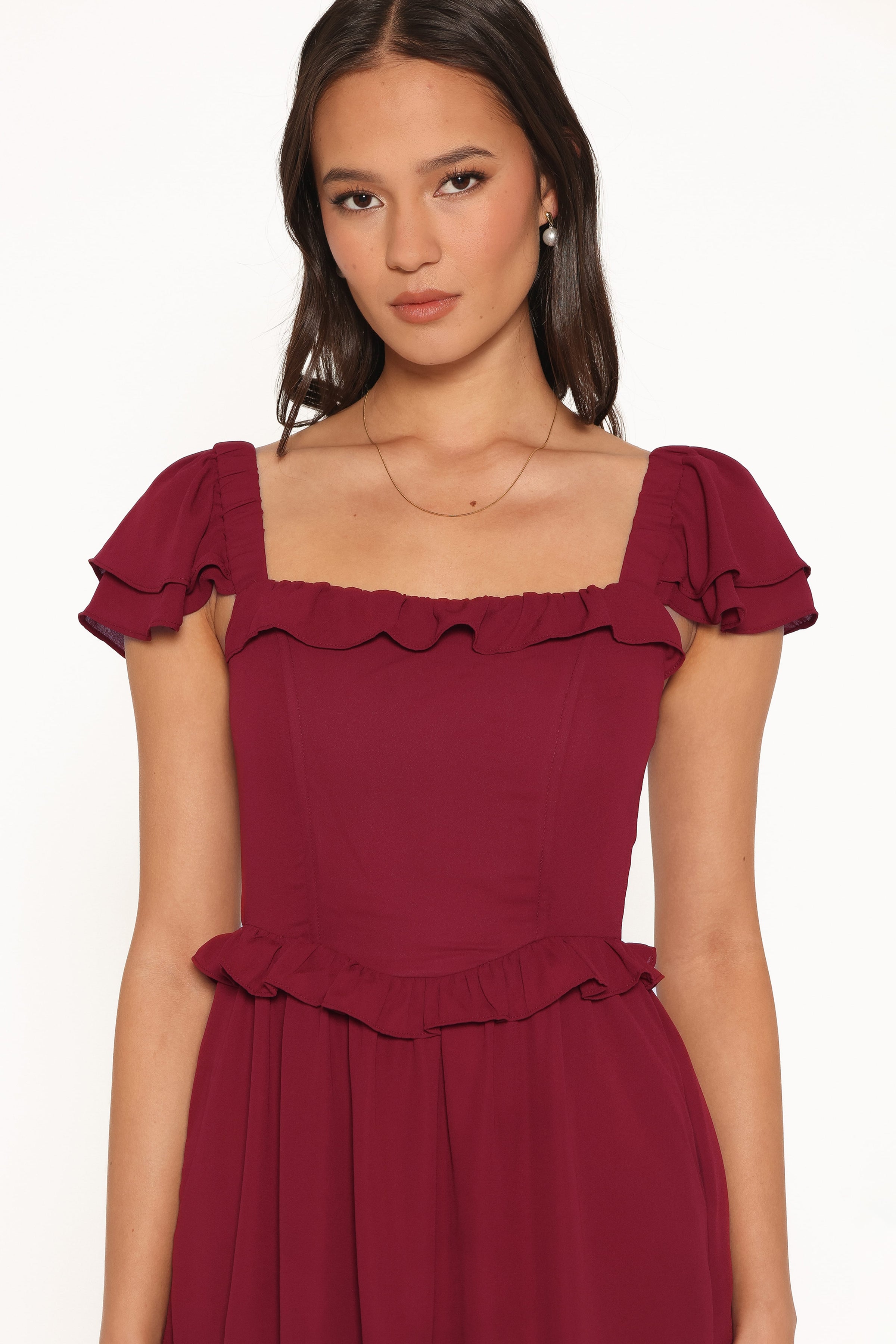 DRESSES Delavine Maxi Dress - Burgundy