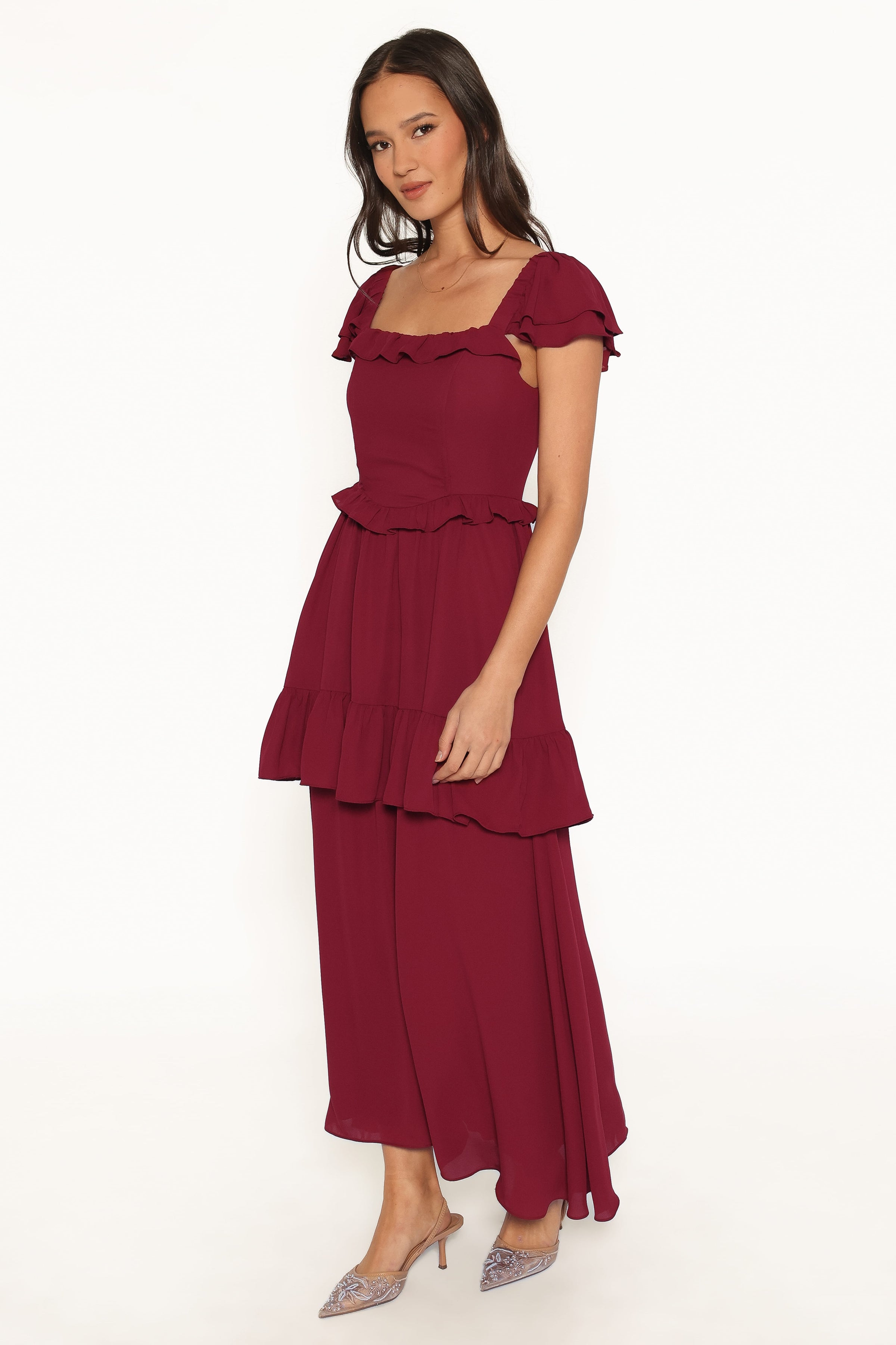 DRESSES Delavine Maxi Dress - Burgundy