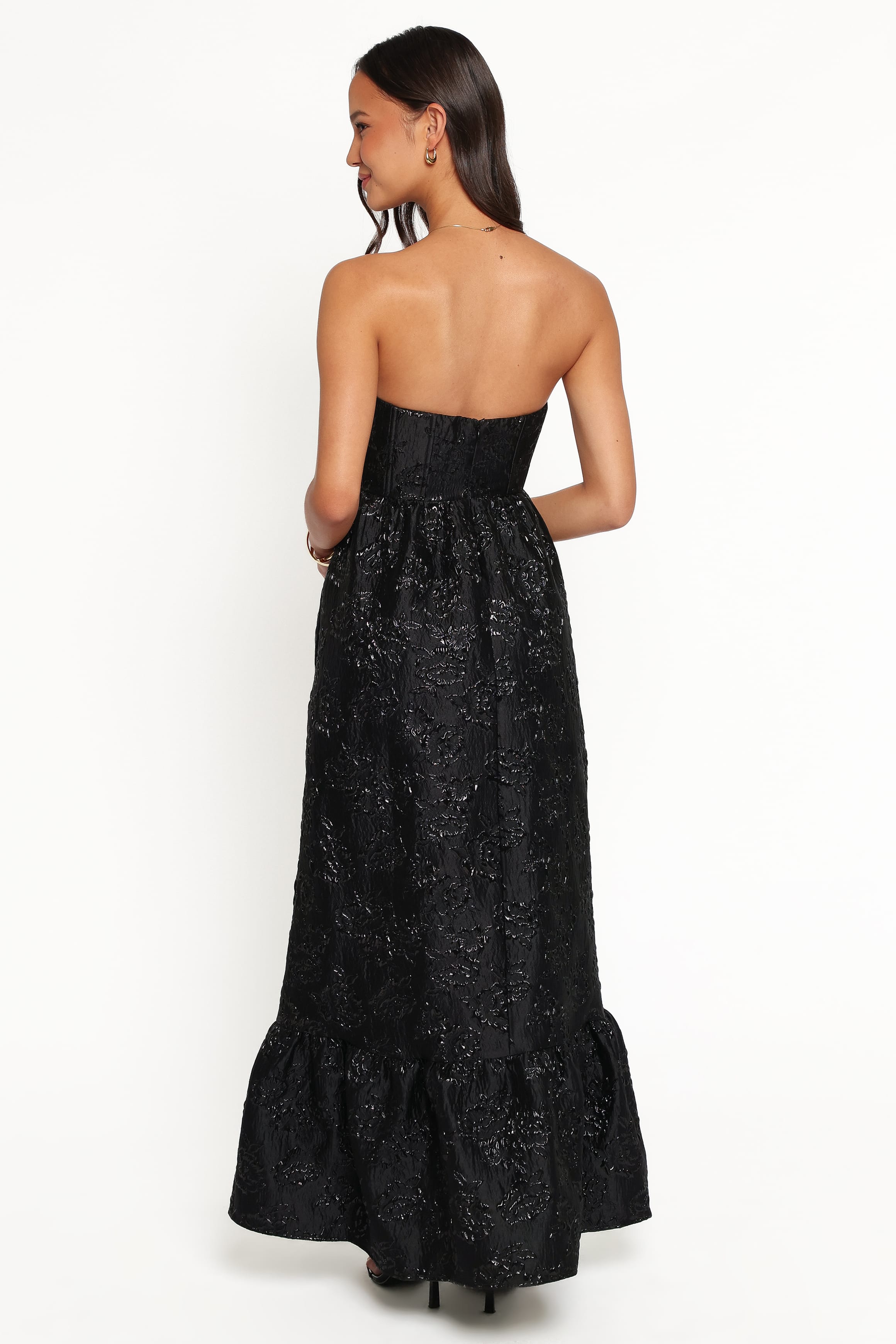 DRESSES Delphira Maxi Dress - Black Brocade