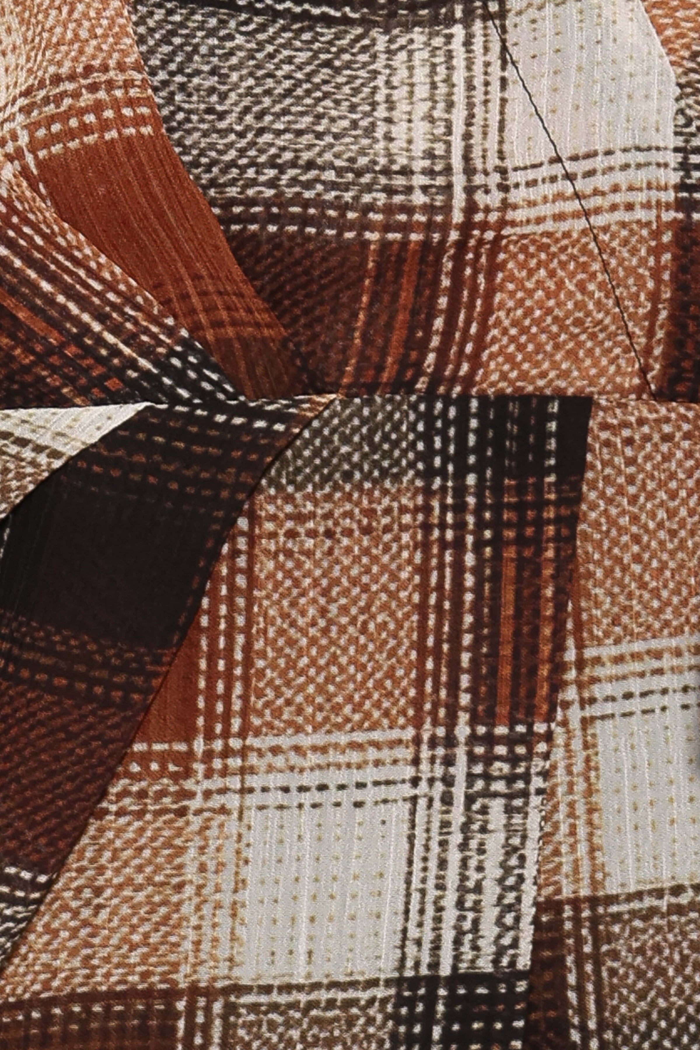 DRESSES Eadie Long Sleeve Mini Dress - Plaid