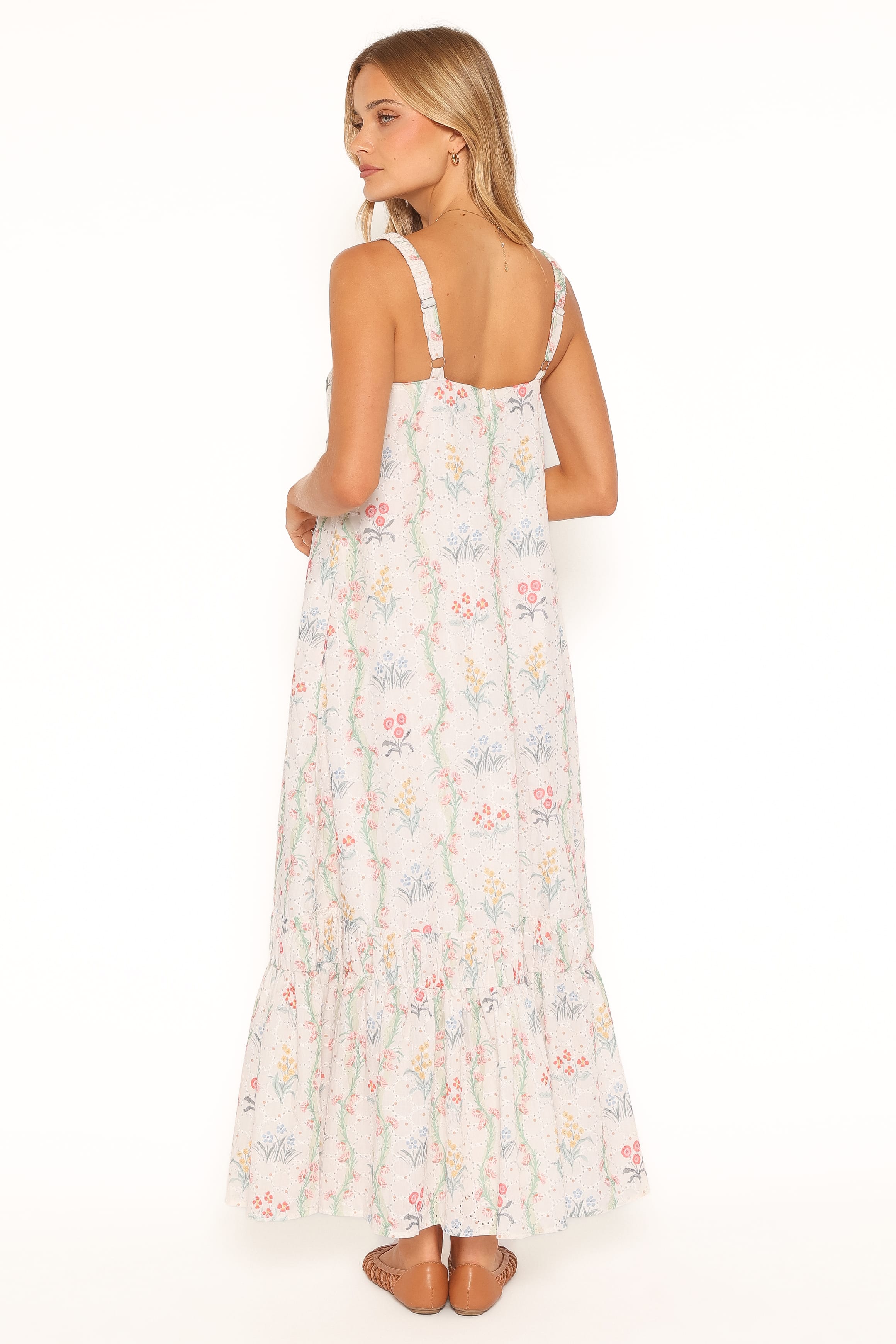 DRESSES Evaline Maxi Dress - White Floral
