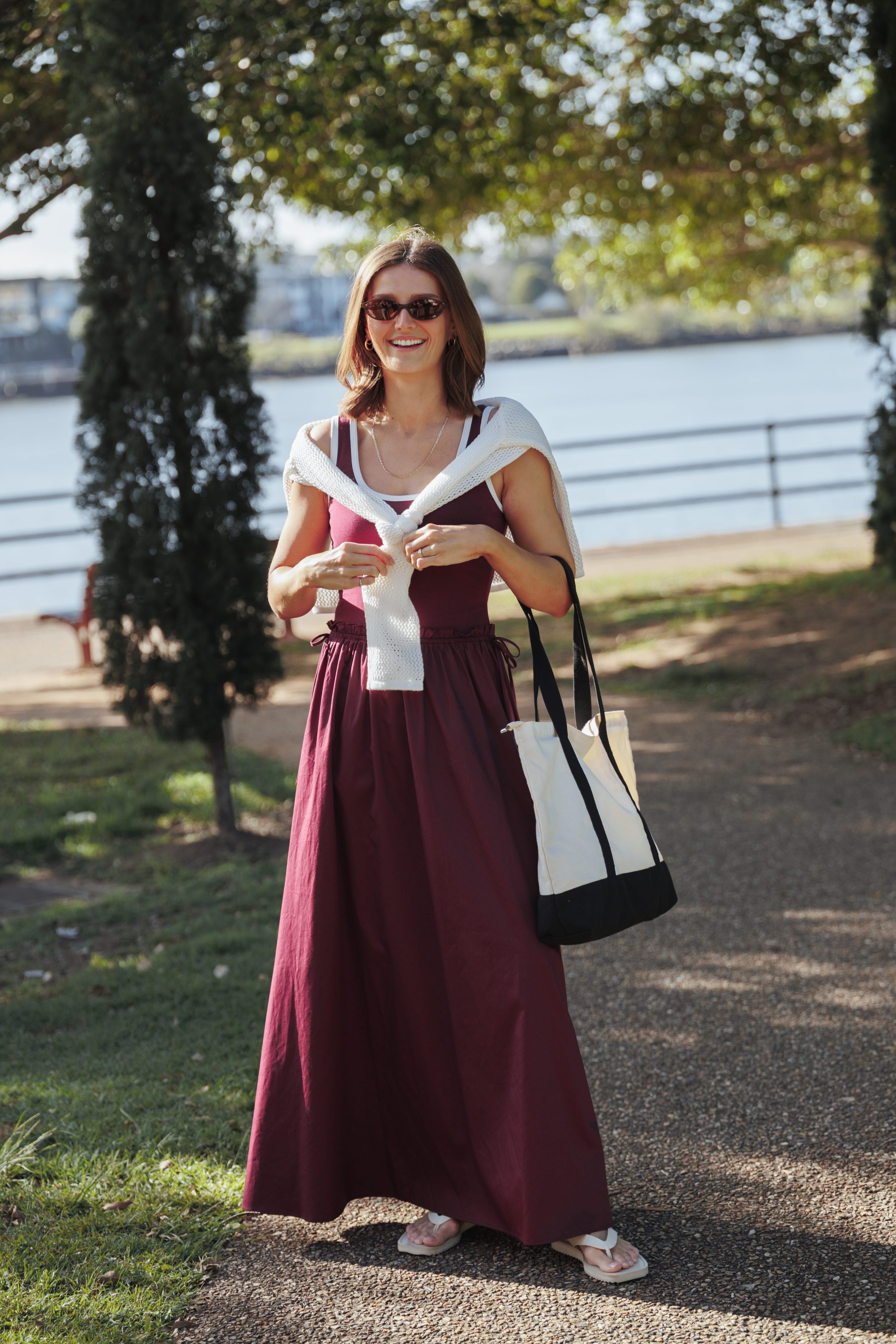 DRESSES Finesse Maxi Dress - Burgundy