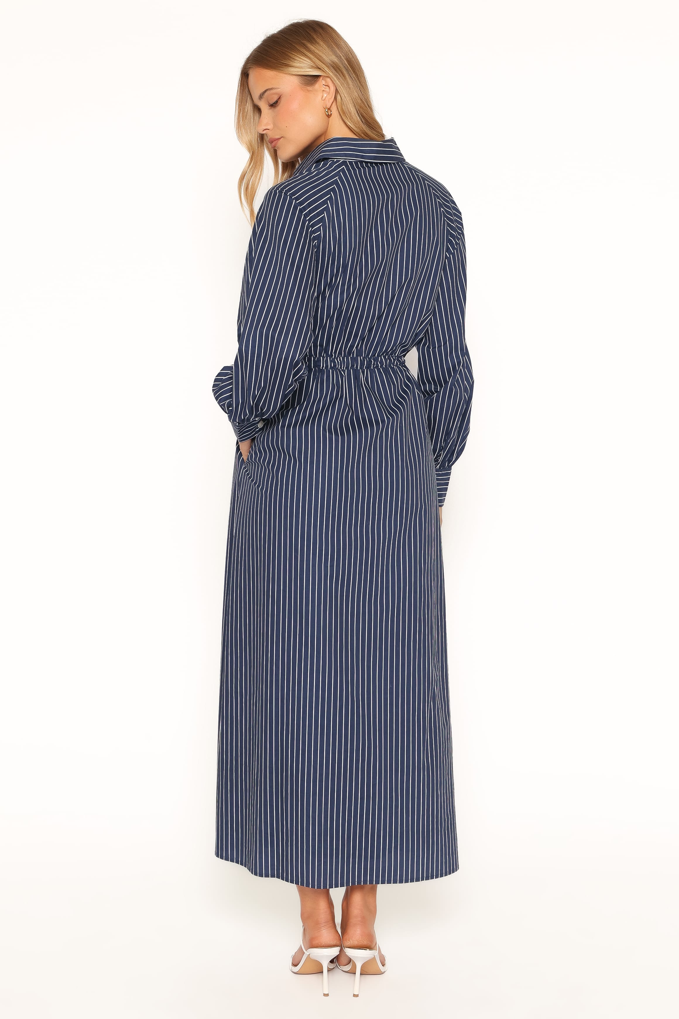 DRESSES Hansel Long Sleeve Maxi Dress - Navy Stripe