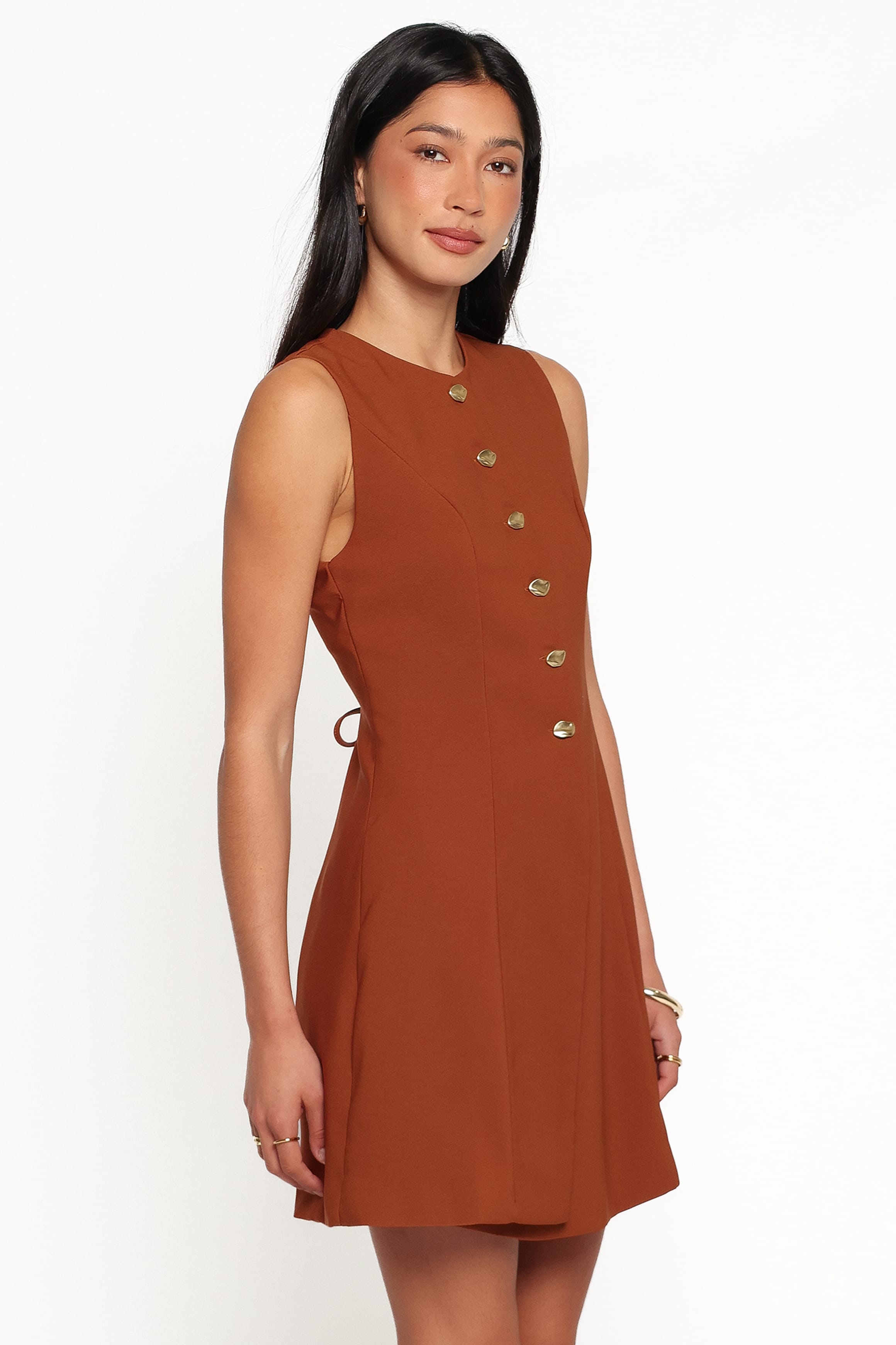 DRESSES Hanson Mini Dress - Chocolate Brown