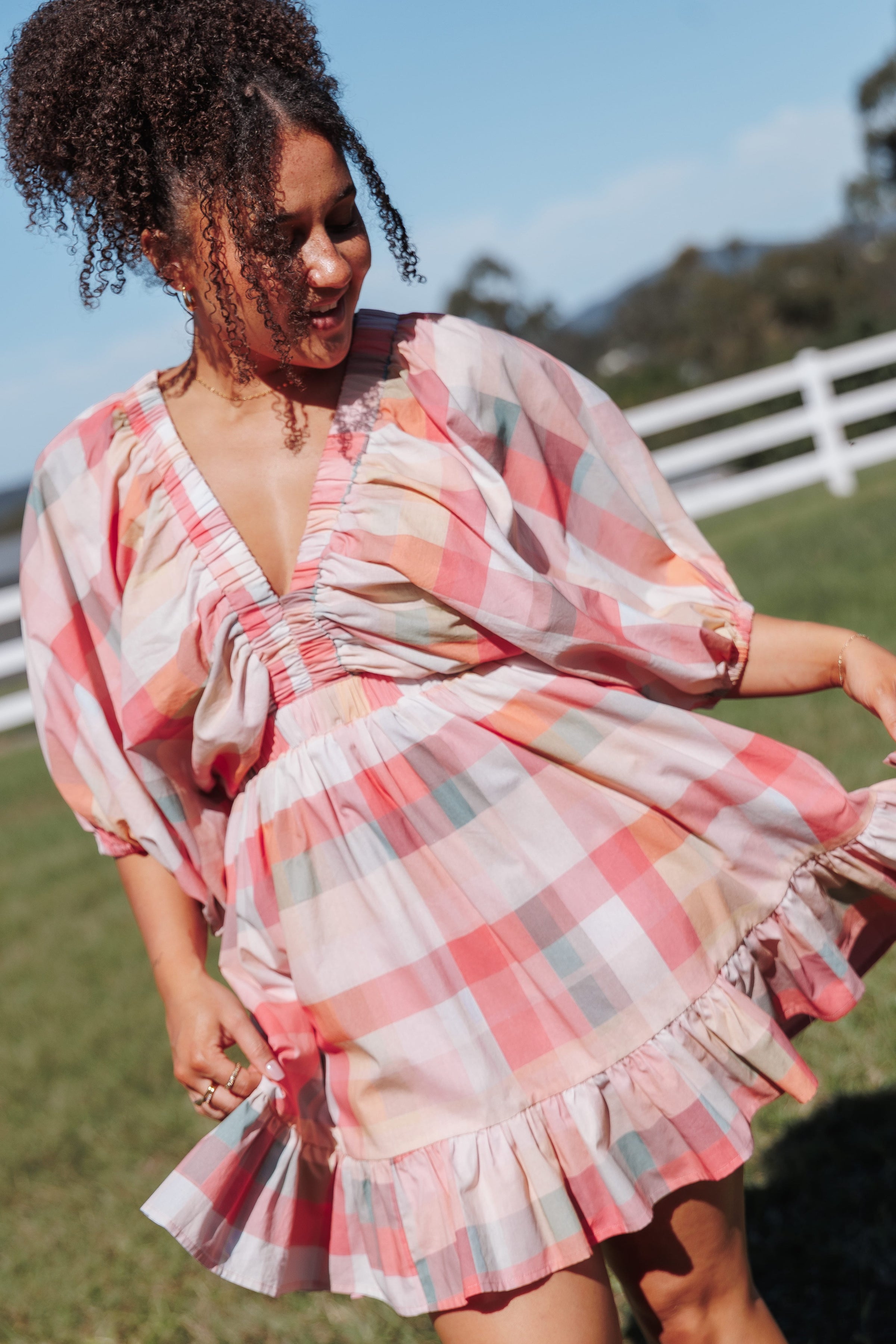 DRESSES Itsy Mini Dress - Pink Picnic Plaid