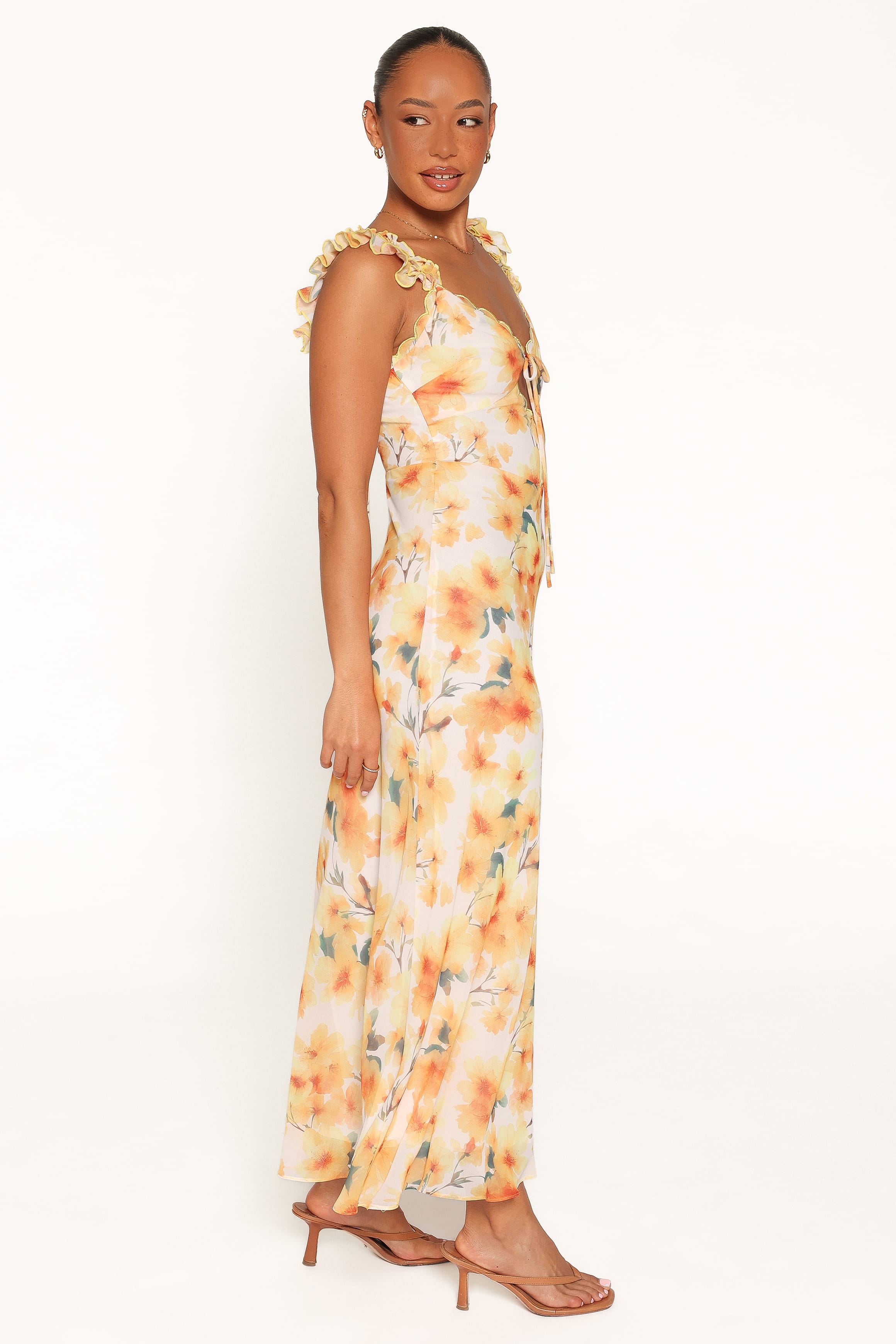 DRESSES Jean Maxi Dress - Yellow Floral