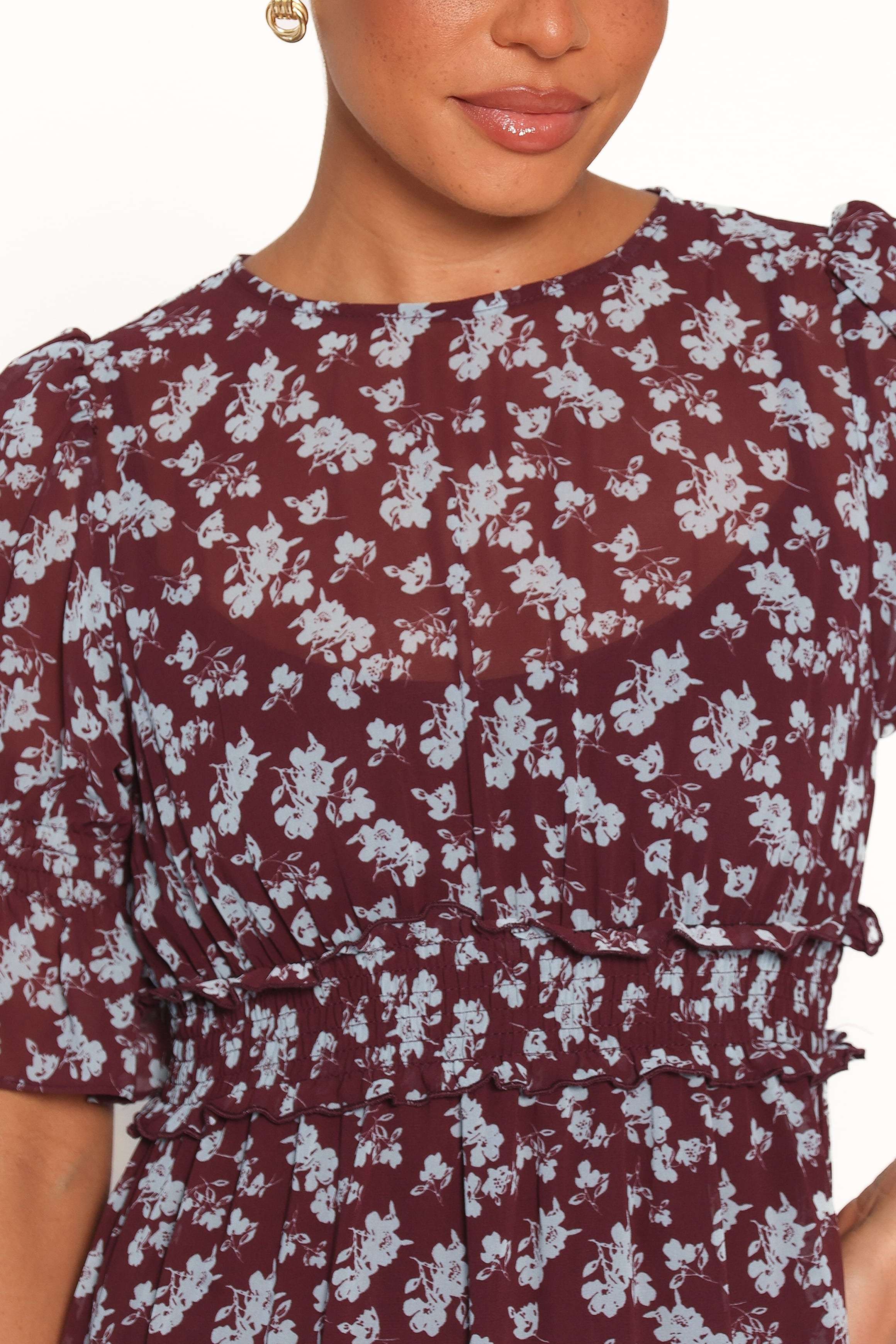 DRESSES Kelina Maxi Dress - Burgundy Floral