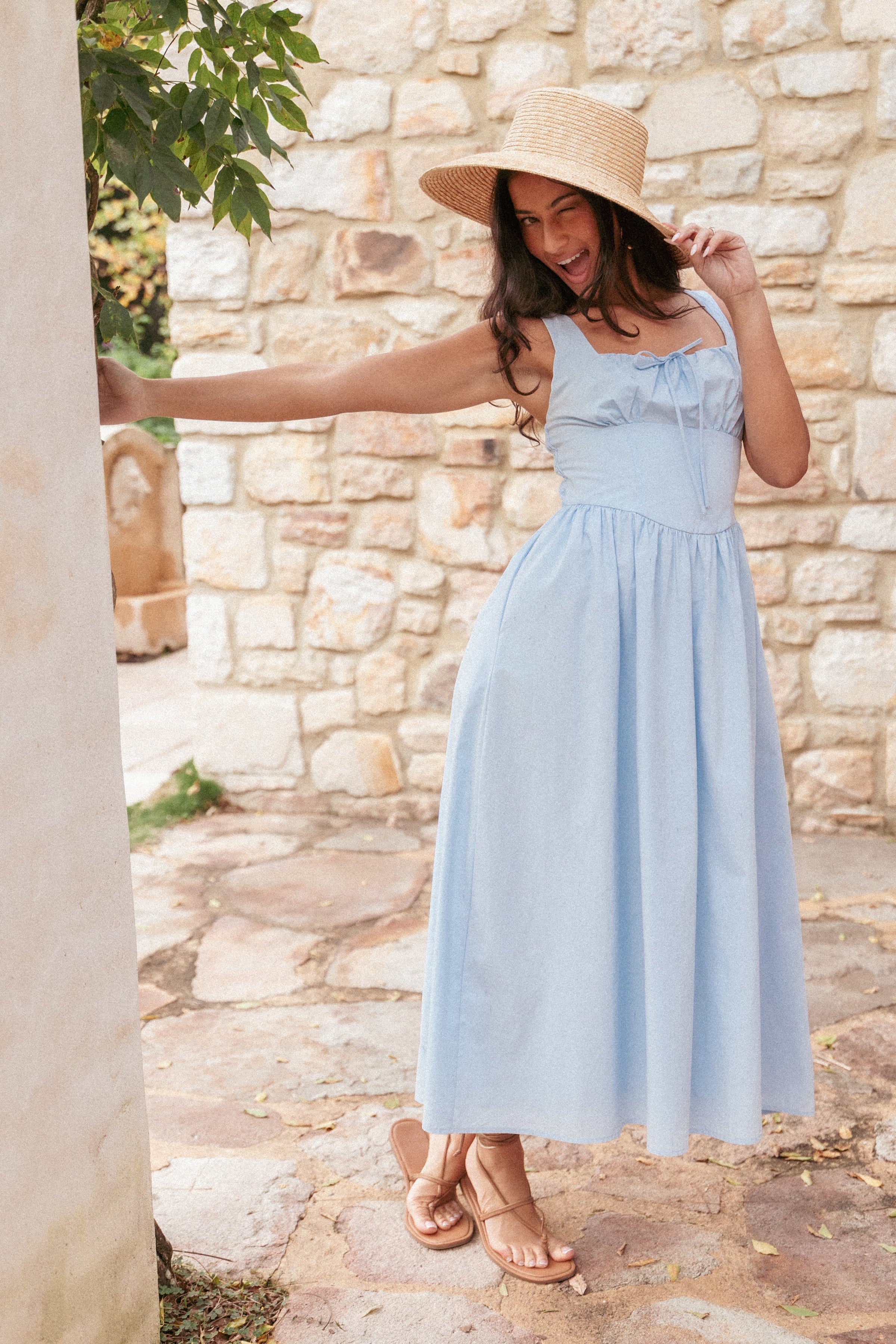 DRESSES Kinslee Midi Dress - Blue