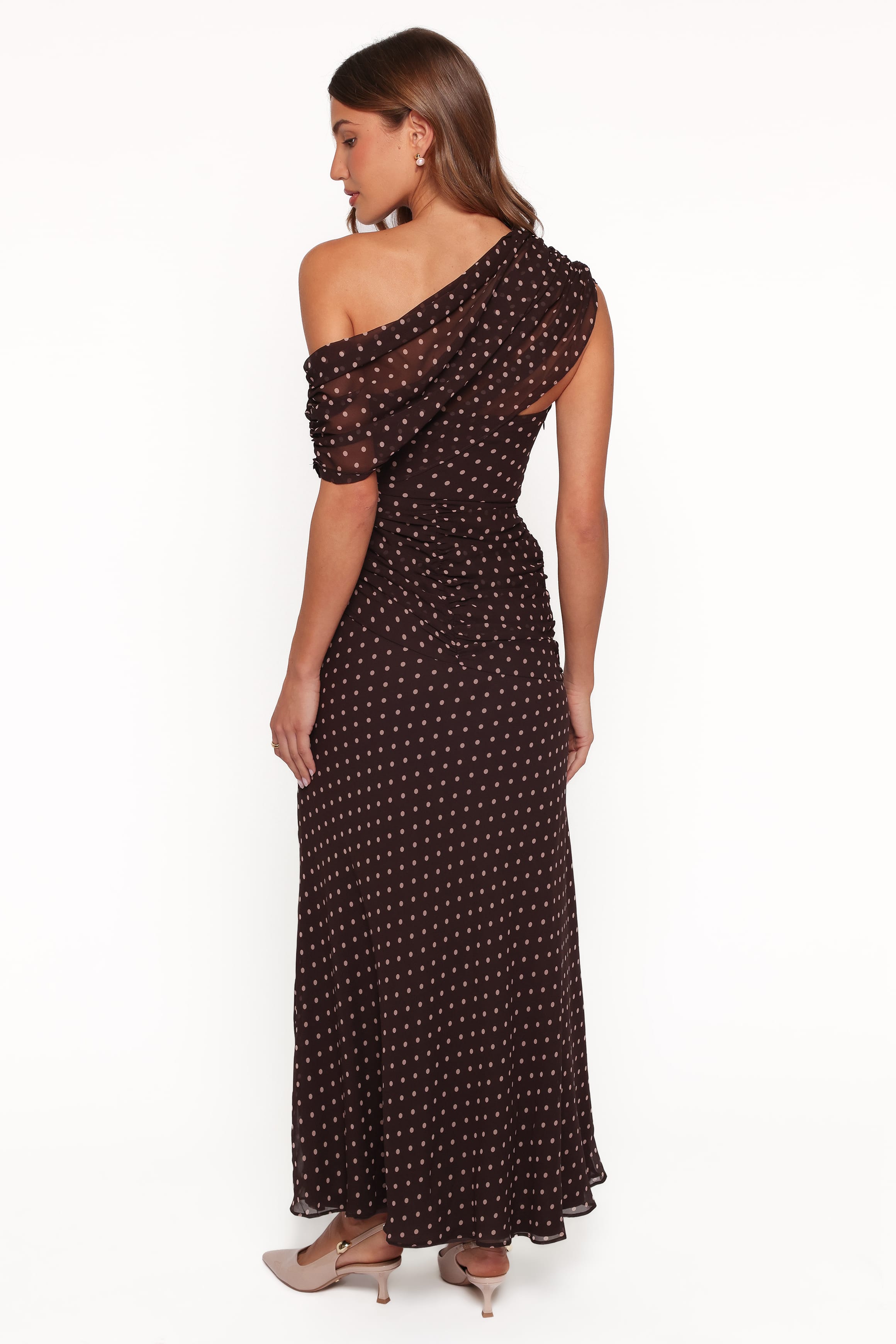 DRESSES Kyrene Off Shoulder Maxi Dress - Brown Spot