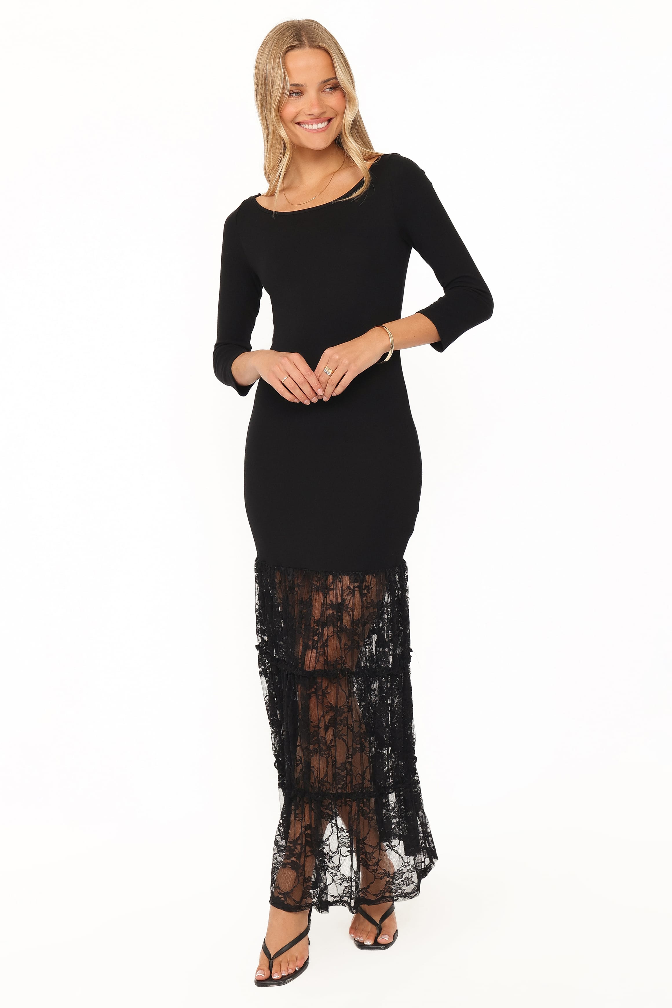 DRESSES Ladonna Long Sleeve Maxi Dress - Black
