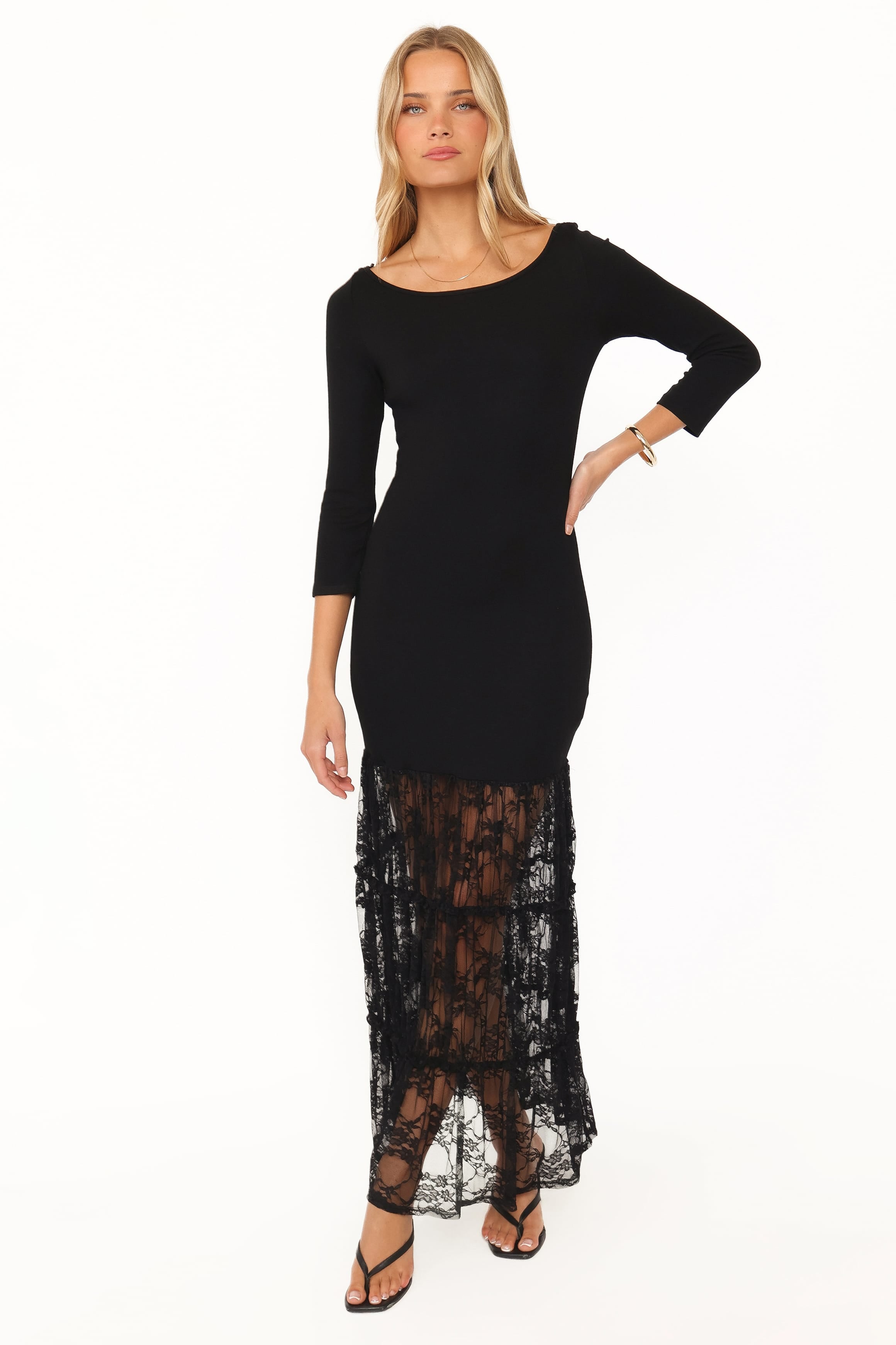 DRESSES Ladonna Long Sleeve Maxi Dress - Black