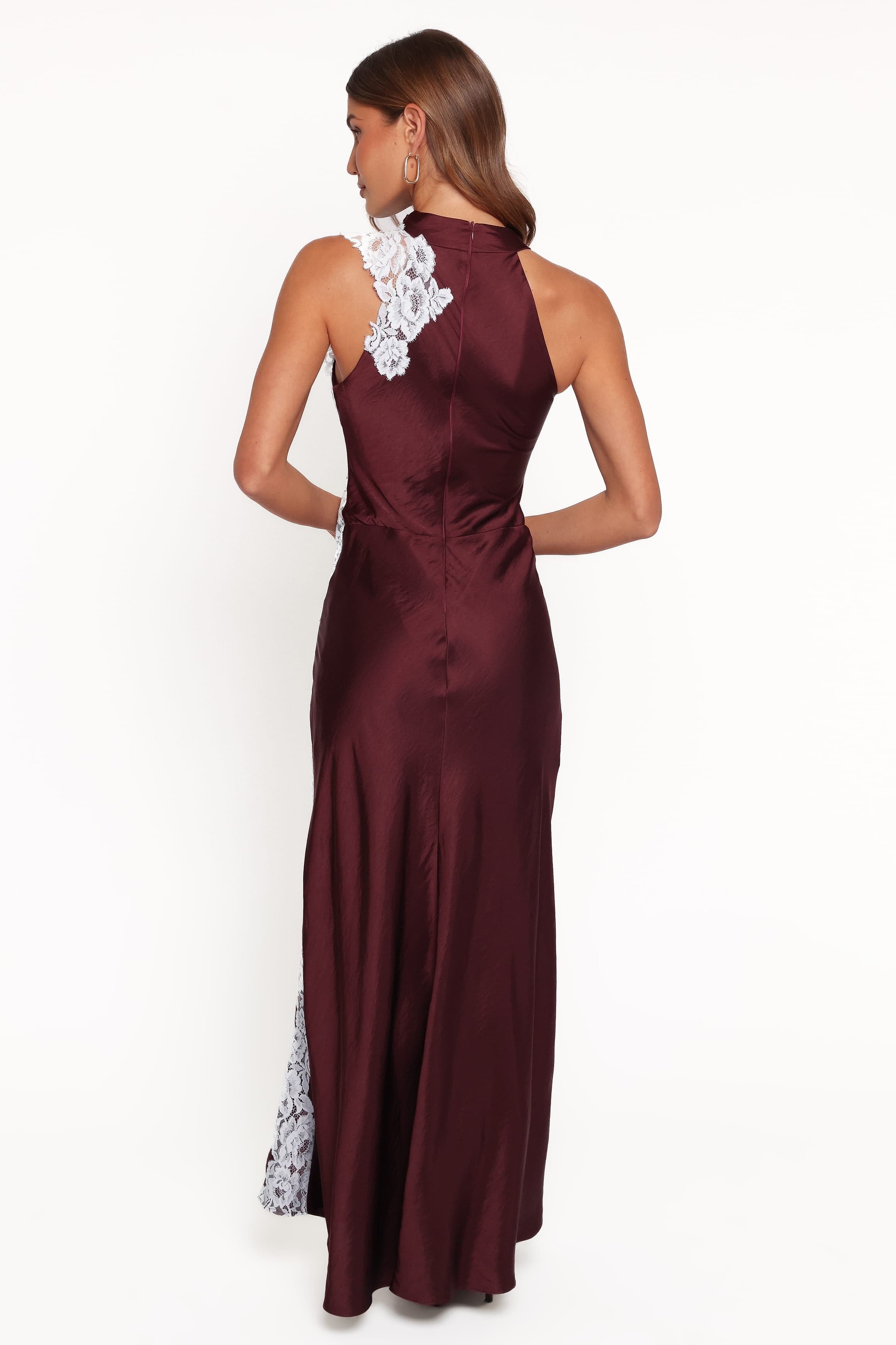 DRESSES Lunita Halterneck Maxi Dress - Brown/Blue