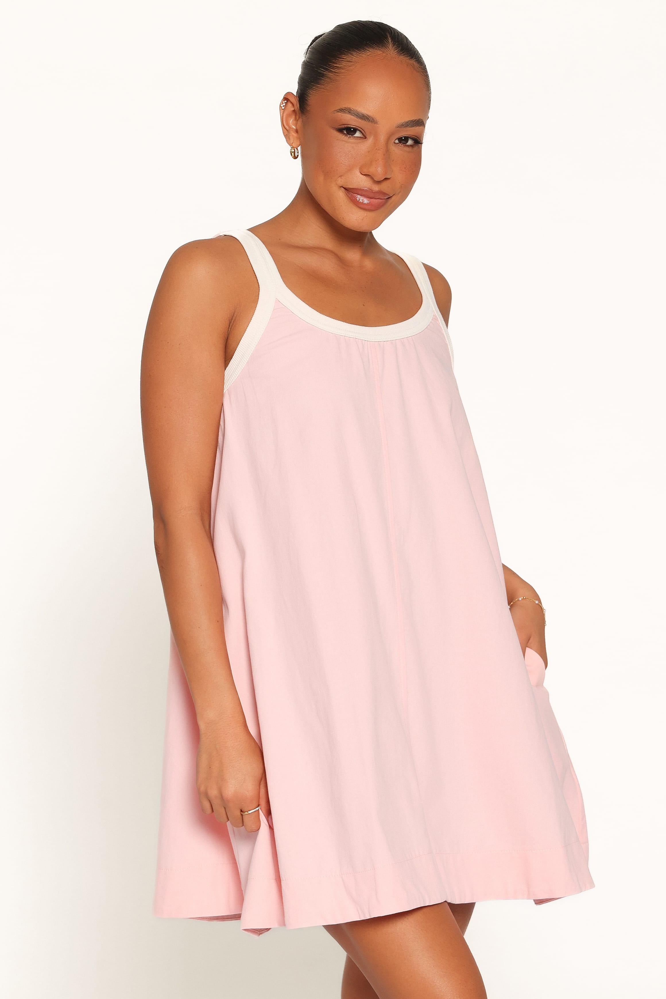 DRESSES Madrid Mini Dress - Pink/Cream